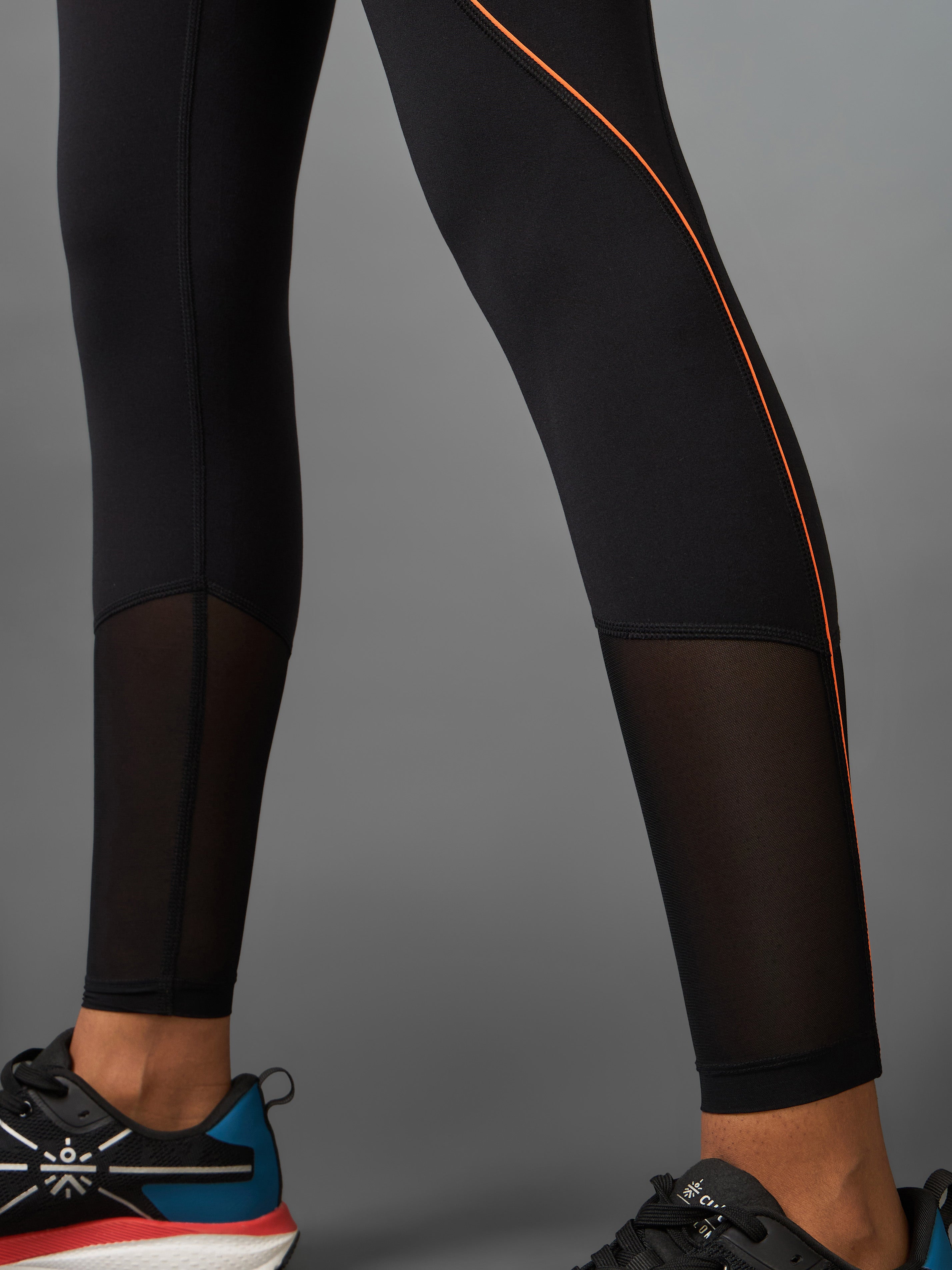 Women's Black Pace Up Running COMFlex Tights