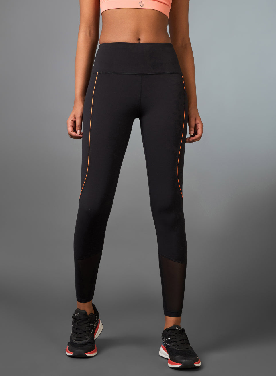 Women's Black Pace Up Running COMFlex Tights