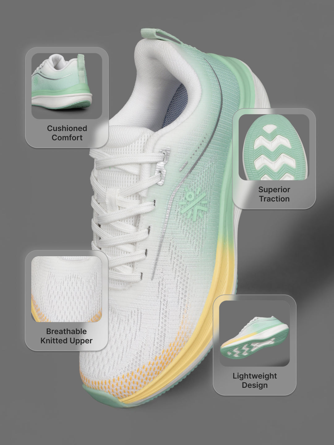 cult Women's Aeris Running Shoes - L.Green