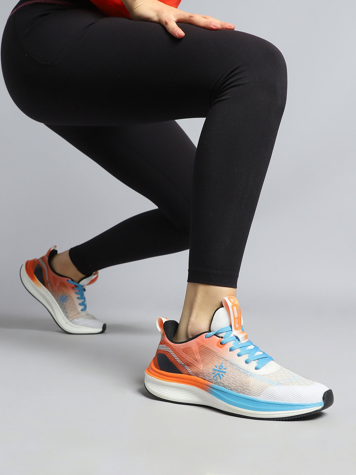 cult Women's Aetheris Running Shoes - White & Orange
