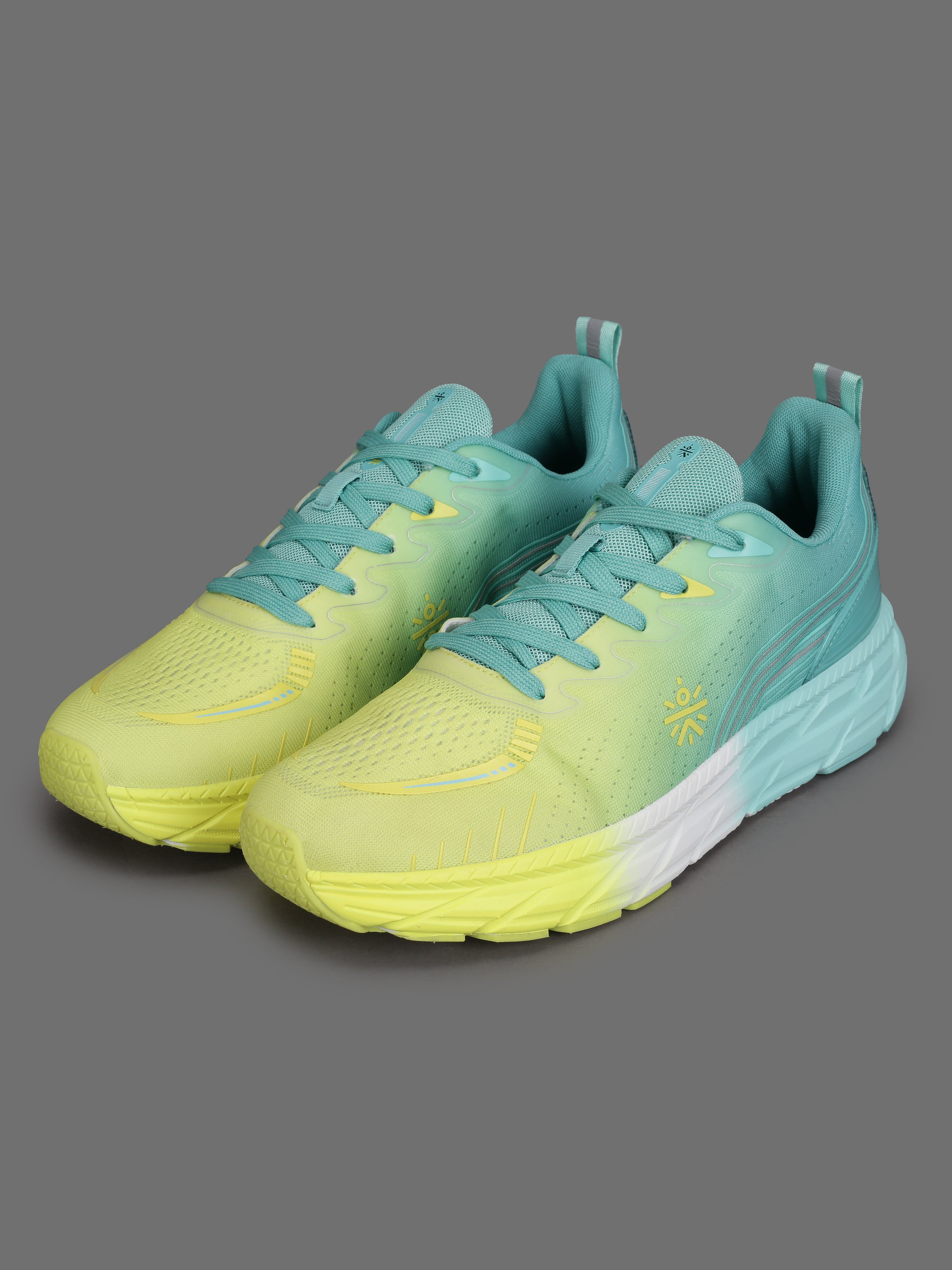 cult Men's Raptor Casual Shoes - Lemon Yellow/Mint Green
