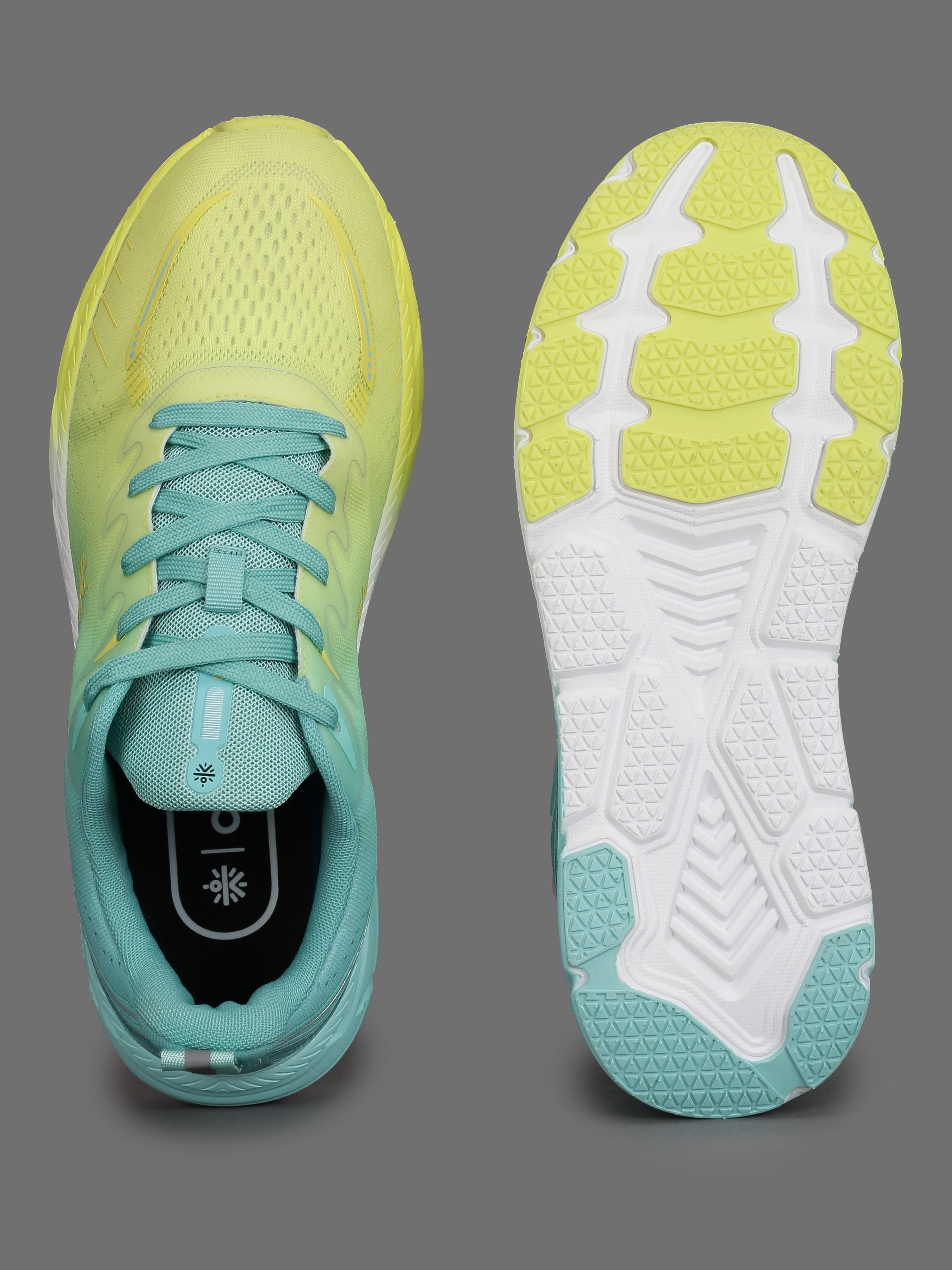 cult Men's Raptor Casual Shoes - Lemon Yellow/Mint Green