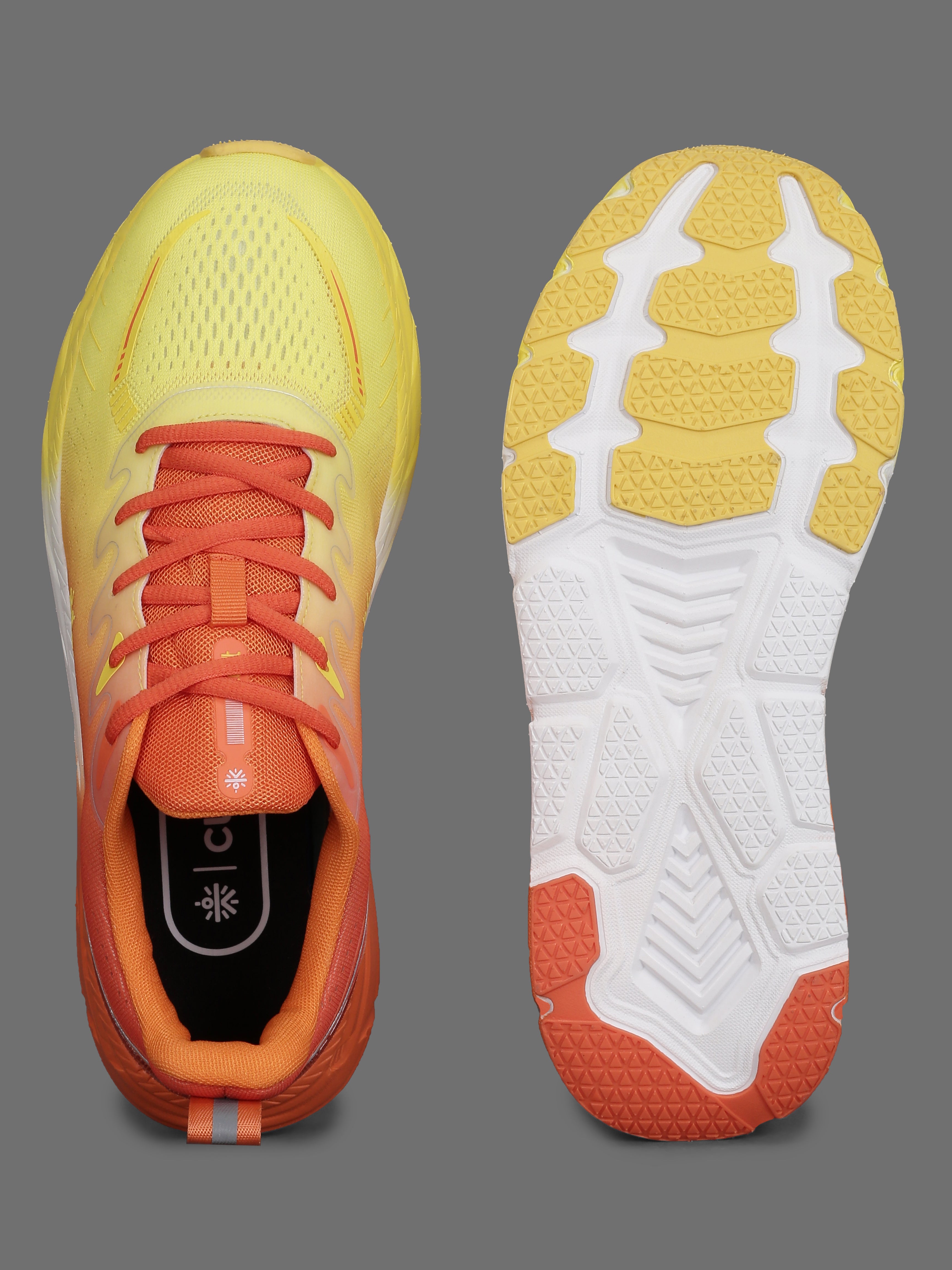 cult Men's Raptor Casual Shoes - Lemon Yellow/Orange