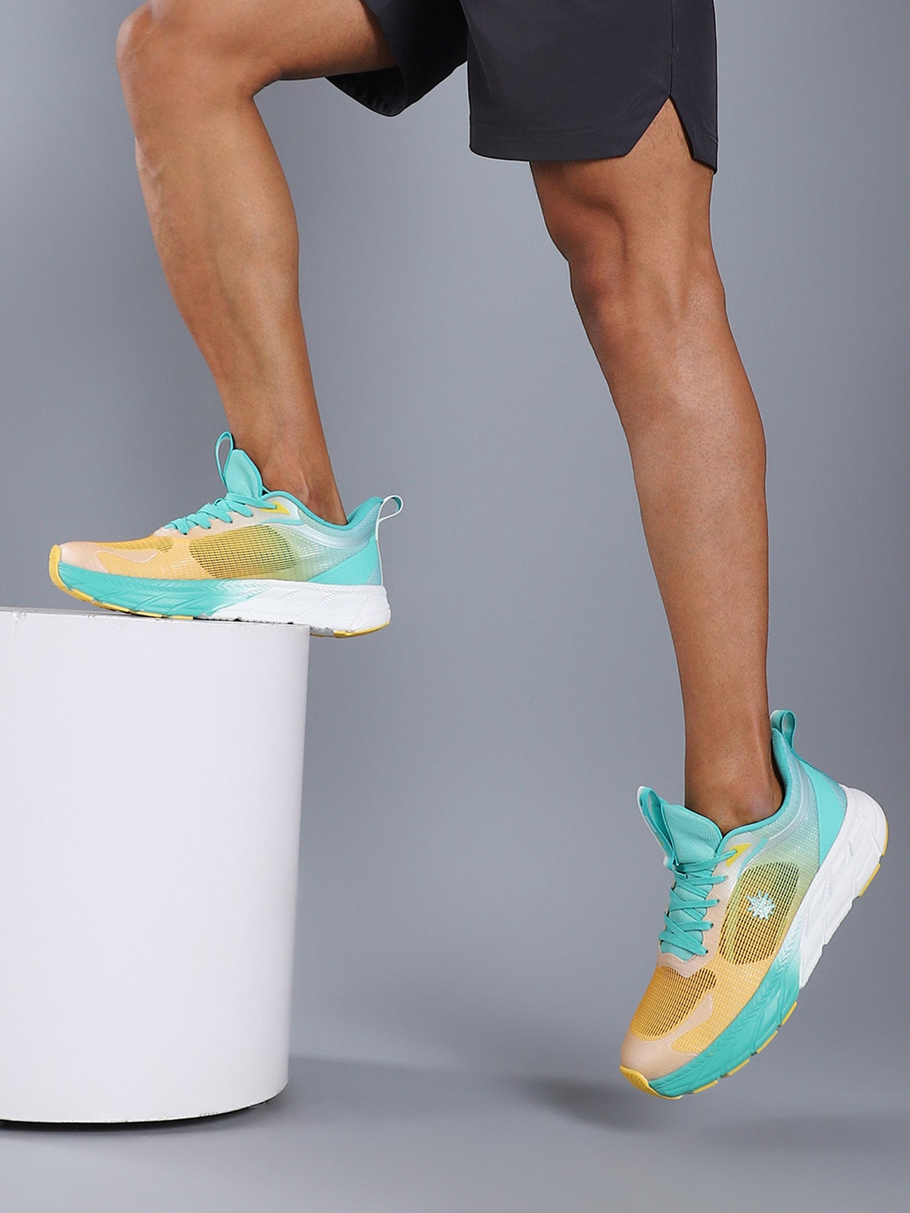 cult Men's Fortis Casual Shoes - Yellow/Mint Green