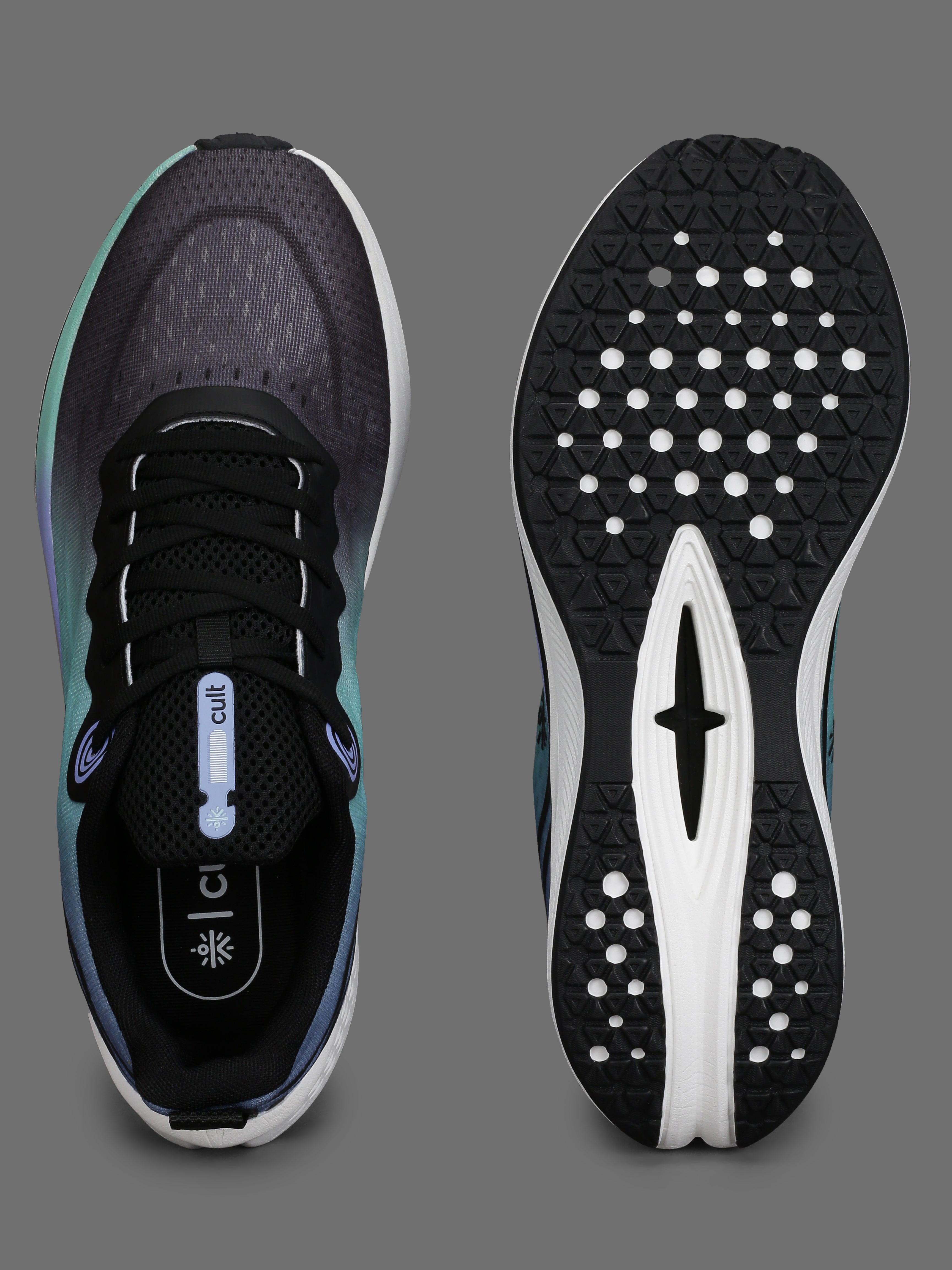 cult Men's Dynex Running Shoes - Black/Indigo Blue