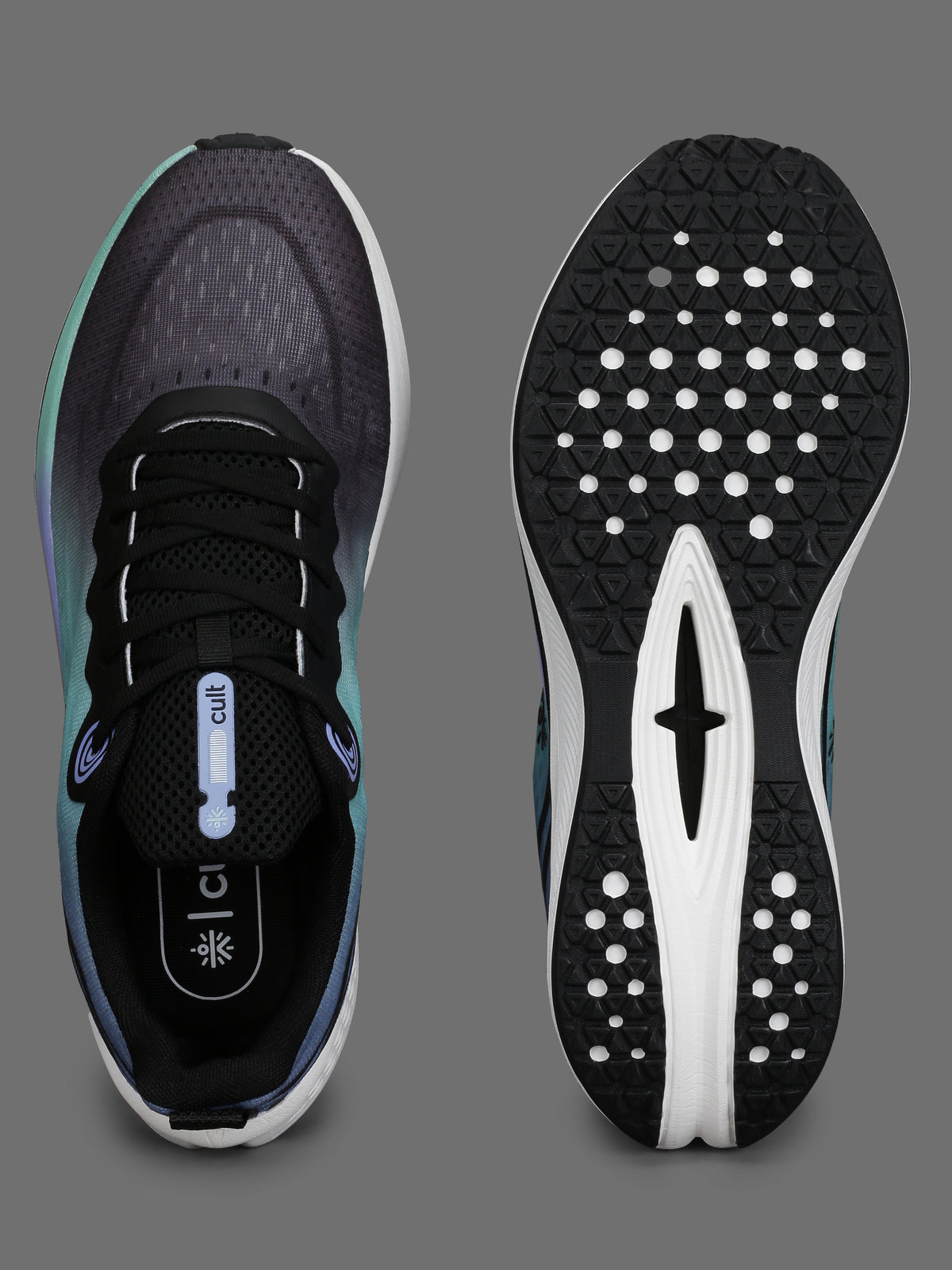 cult Men's Dynex Running Shoes - Black/Indigo Blue