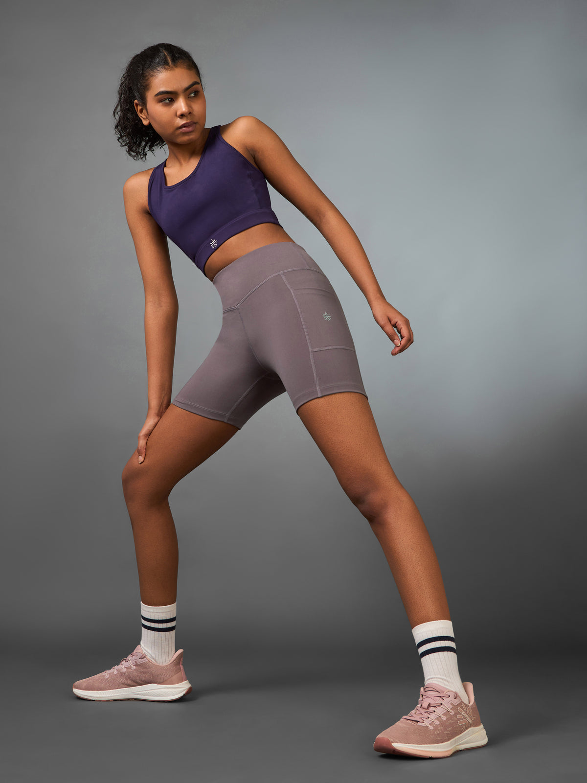 Women's Mauve Multi Sports Cycling COMFLex Shorts