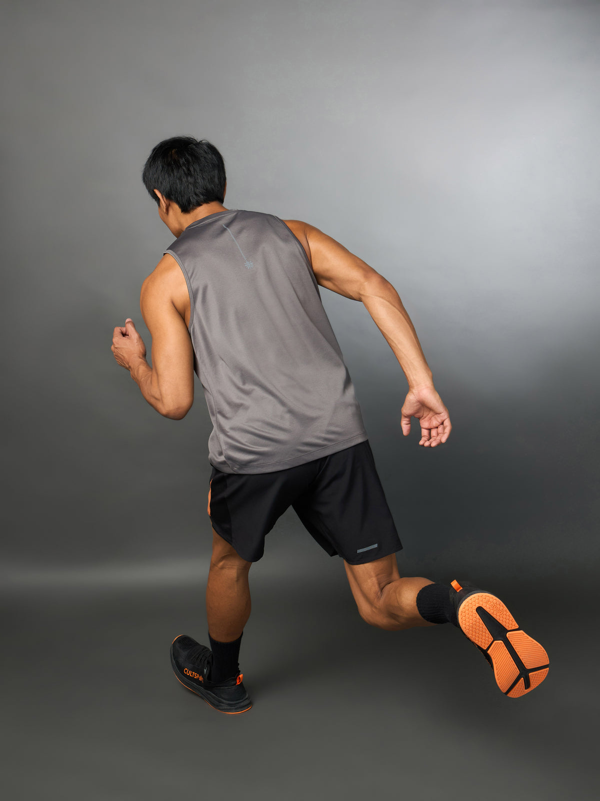 Men's Running Essential Grey Tank