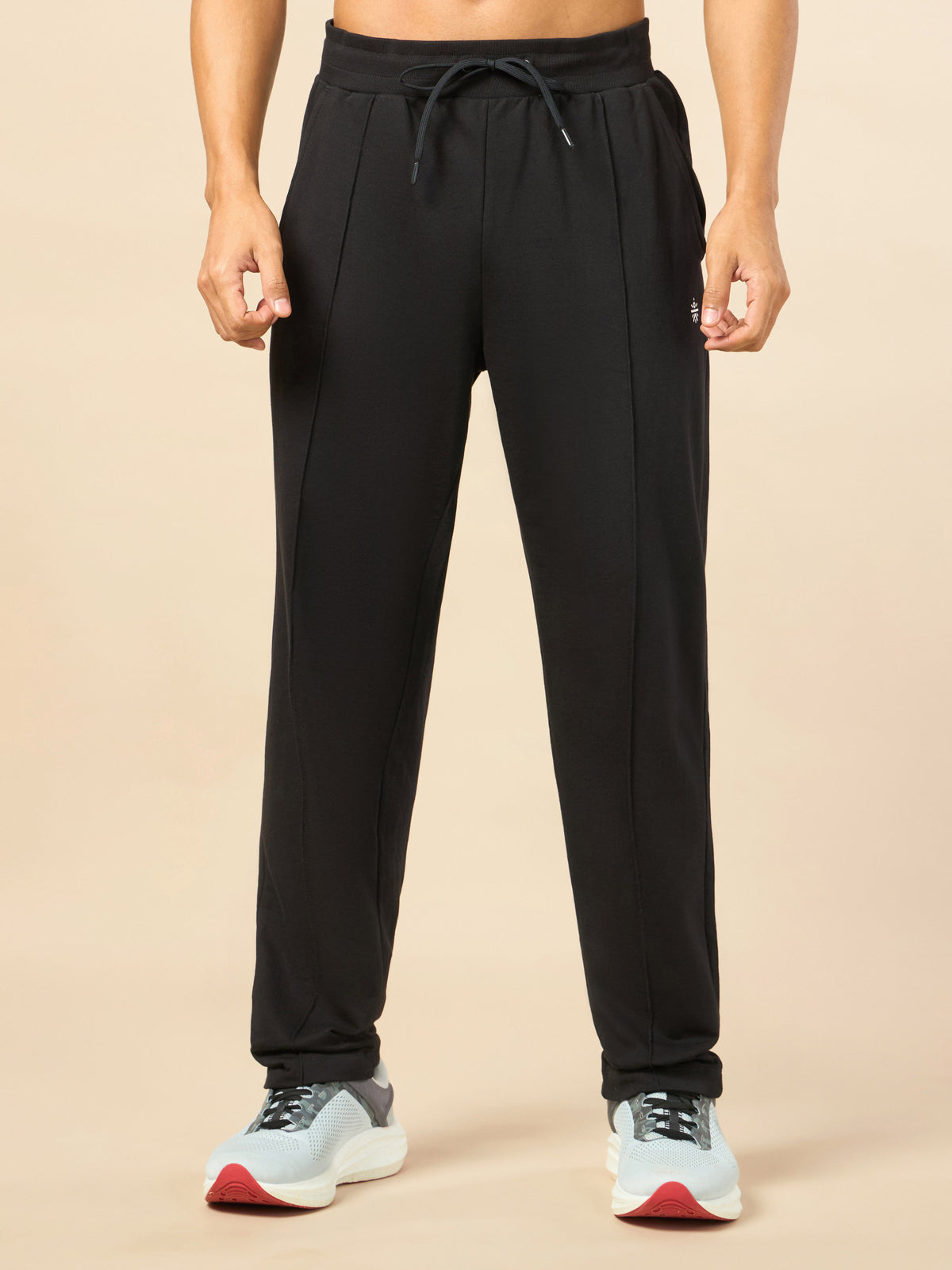 Men's Step Up Black Lifestyle Trackpants
