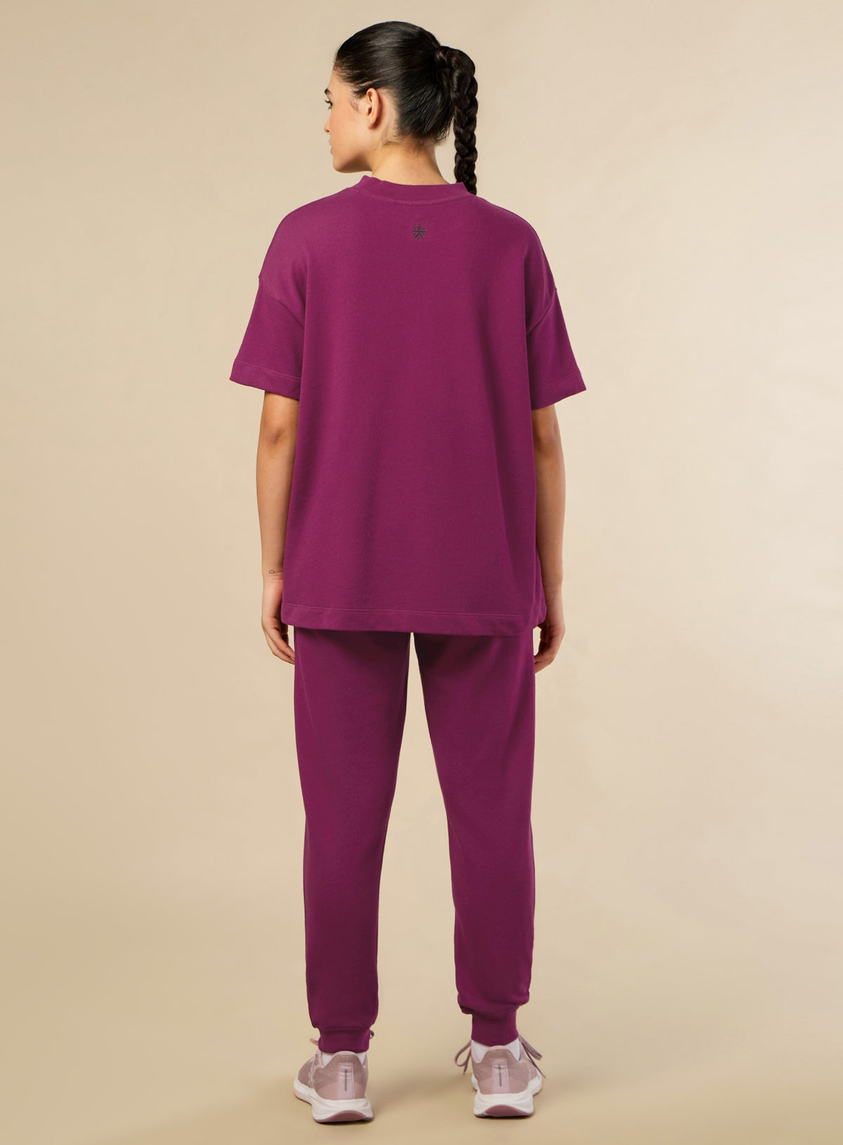 Women's Lifestyle Cotton Magenta Co-ord Set