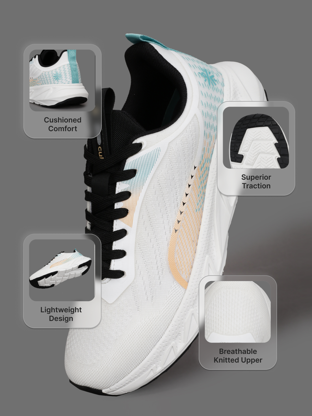 cult Men's Aerion Running Shoes - White