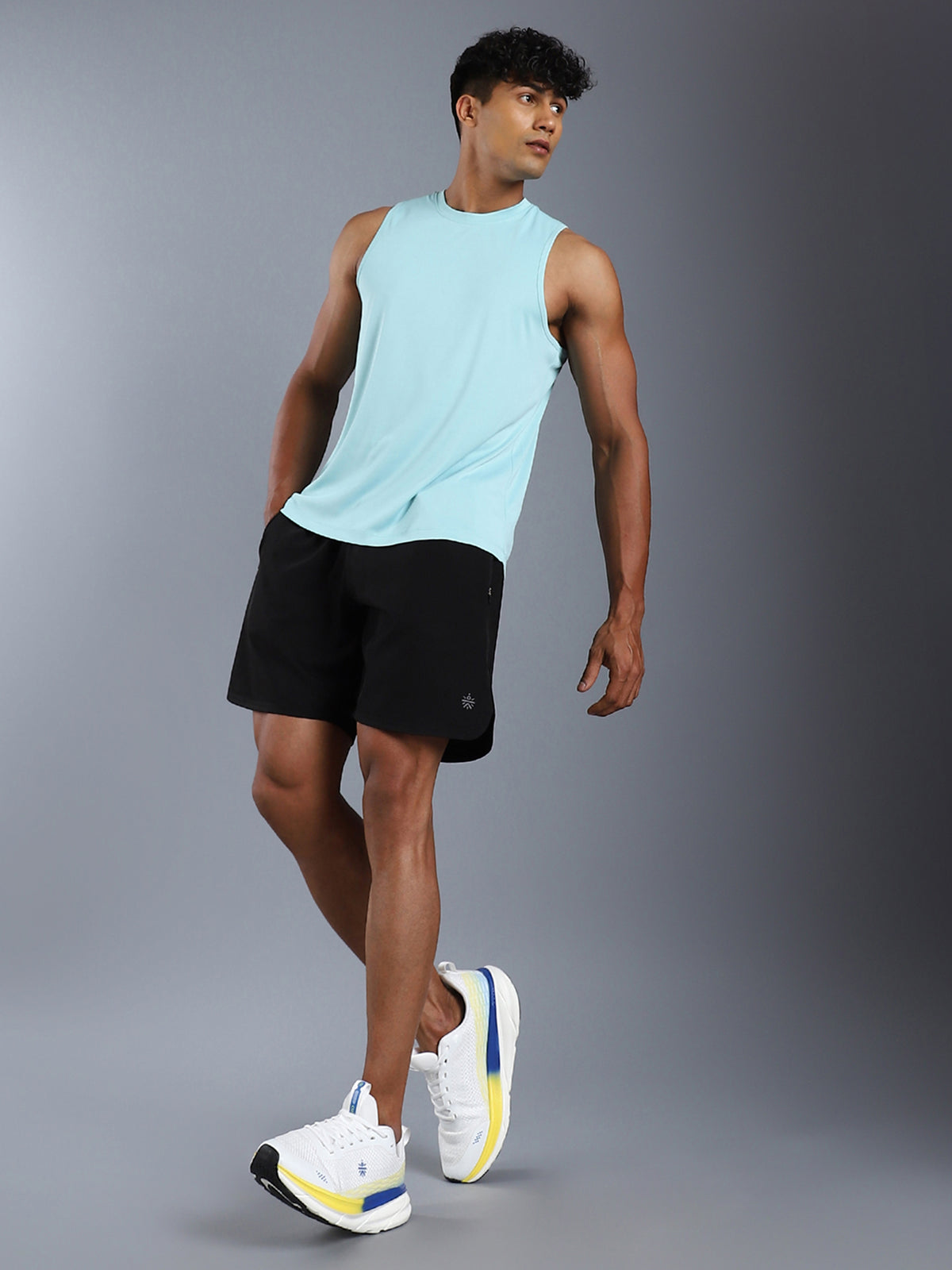 cult Men's Strion Running Shoes - White/Lime Yellow