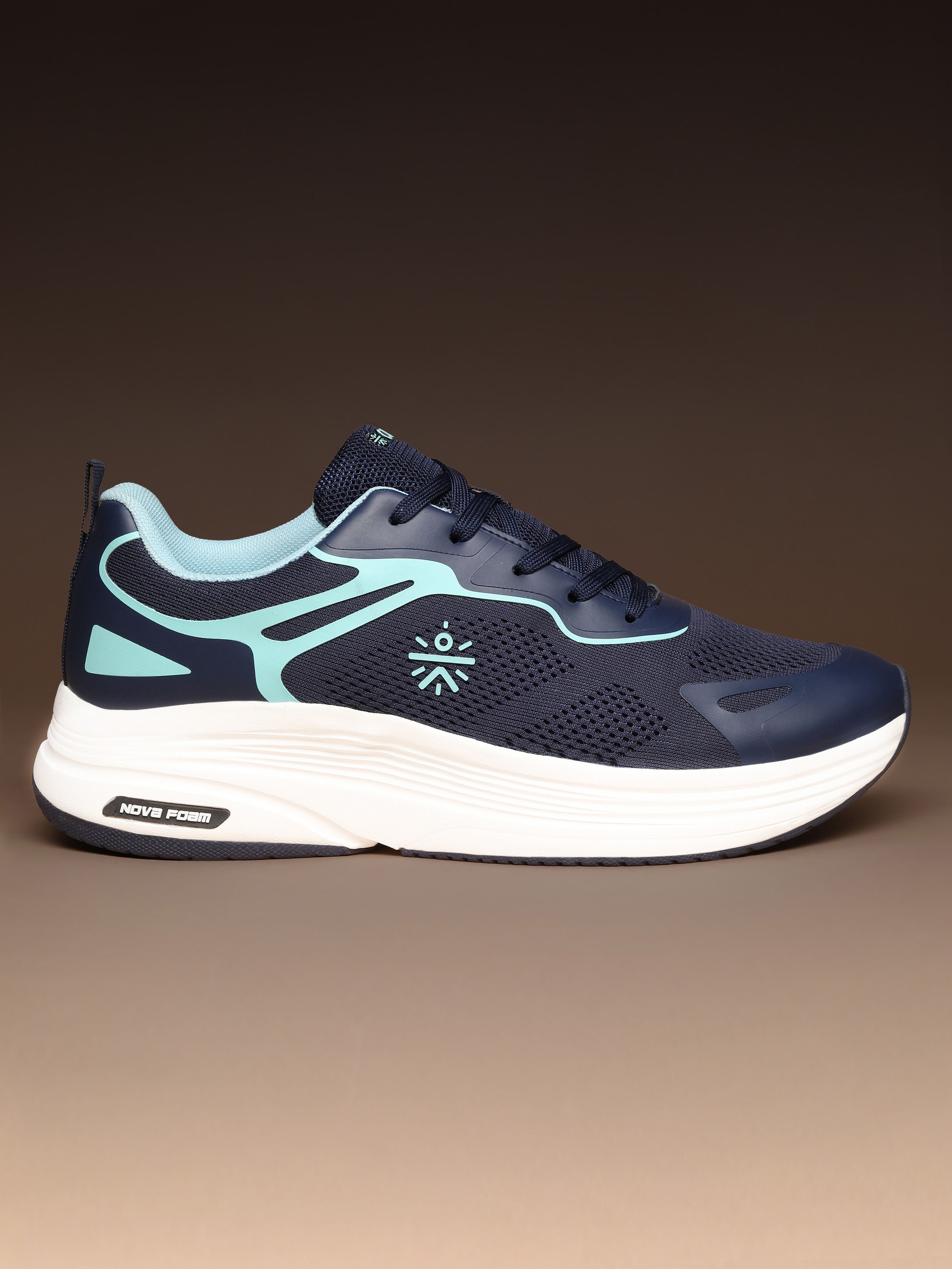 cult Men's Zyon Running Shoes with Durable Rubber Outsole & Cushioning for Runs up to 20 km - Teal/Mint