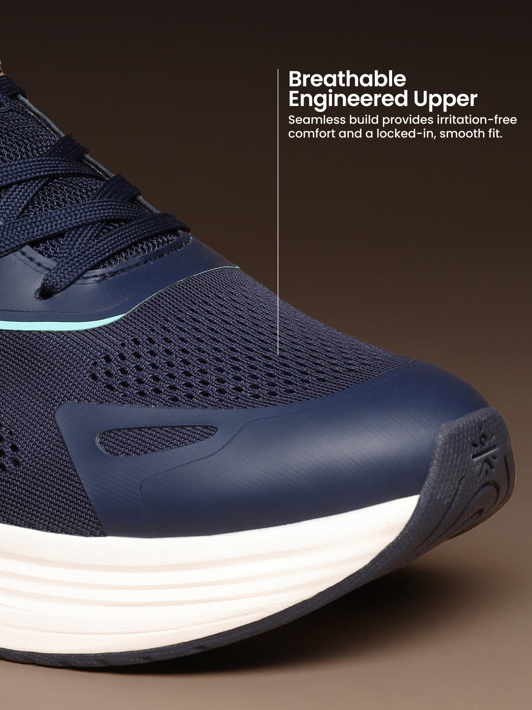 cult Men's Zyon Running Shoes with Durable Rubber Outsole & Cushioning for Runs up to 20 km - Teal/Mint