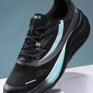 cult Men's Envo Running Shoes - Black/Aqua