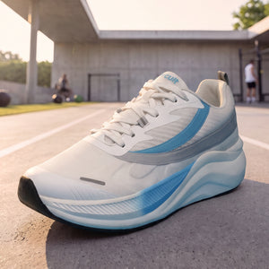 cult Men's Envo Running Shoes - White/Sky Blue