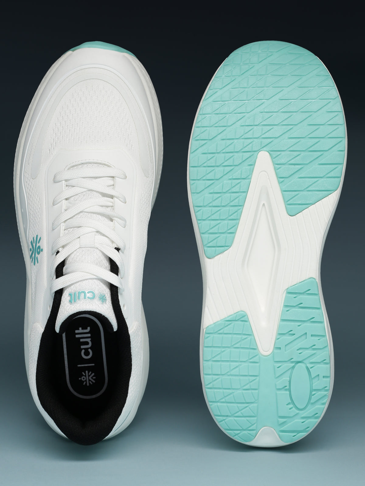 cult Men's FlowPro Walking Shoes - White/Sea Green