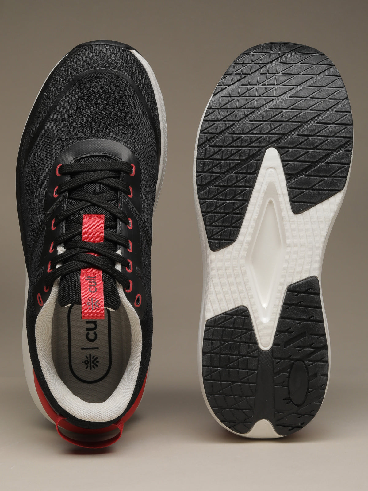 cult Men's Kairo Running Shoes - Black/Red