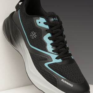 cult Men's Nitro Running Shoes - Black/Sea Green