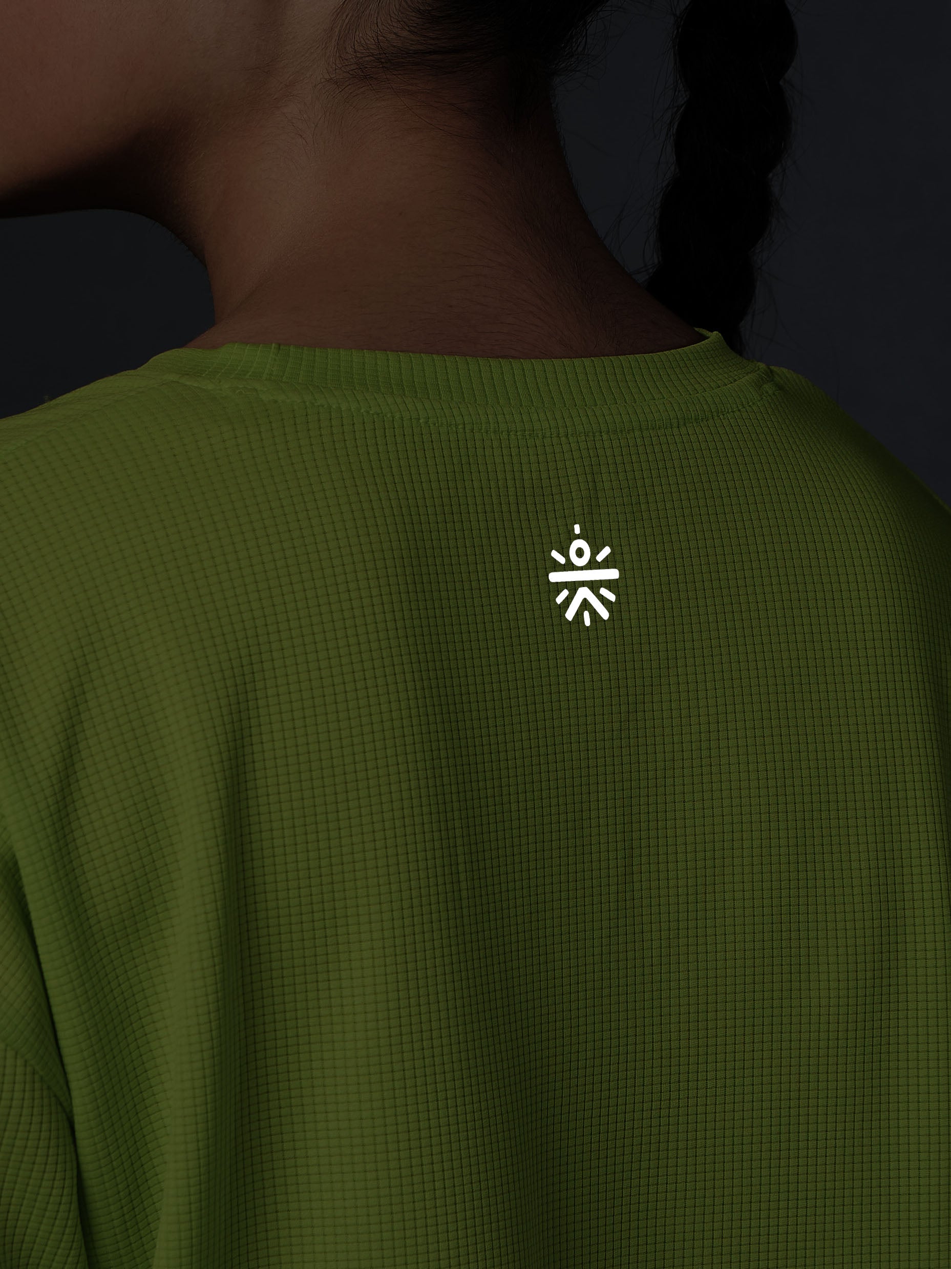 Women's Neon Green Cropped T-shirt