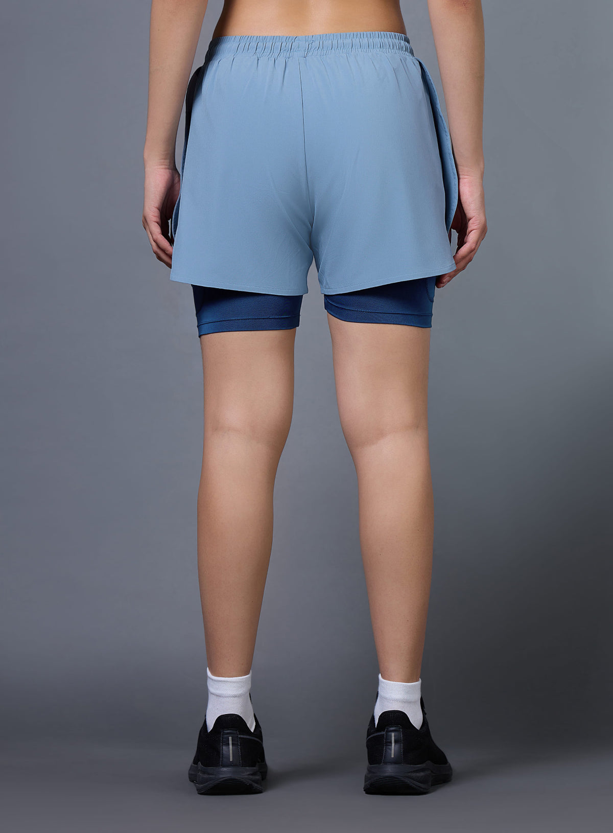 Women's Blue Pro Running Shorts