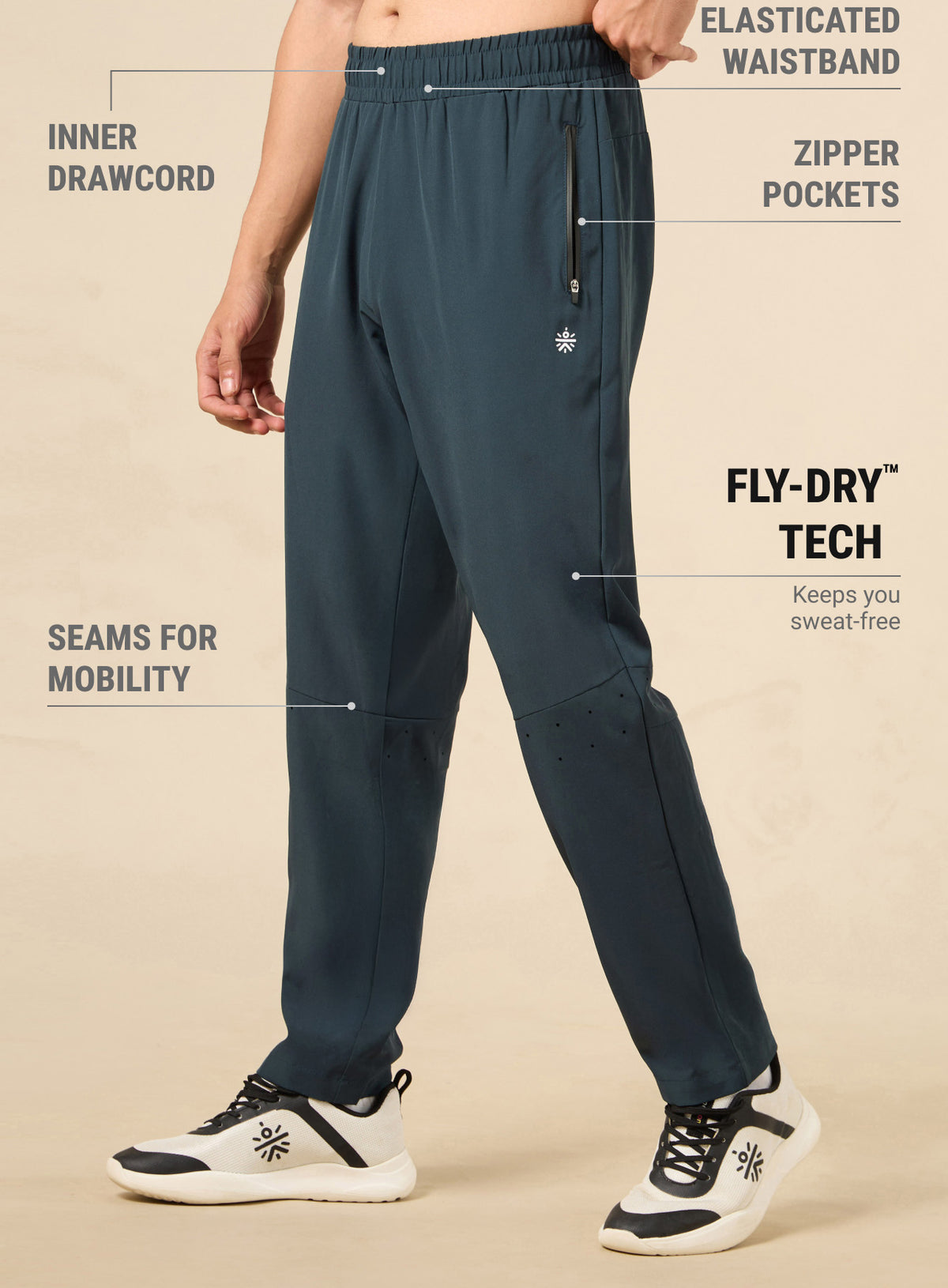 Men's Lt. Blue High Flex Training Performance Pants