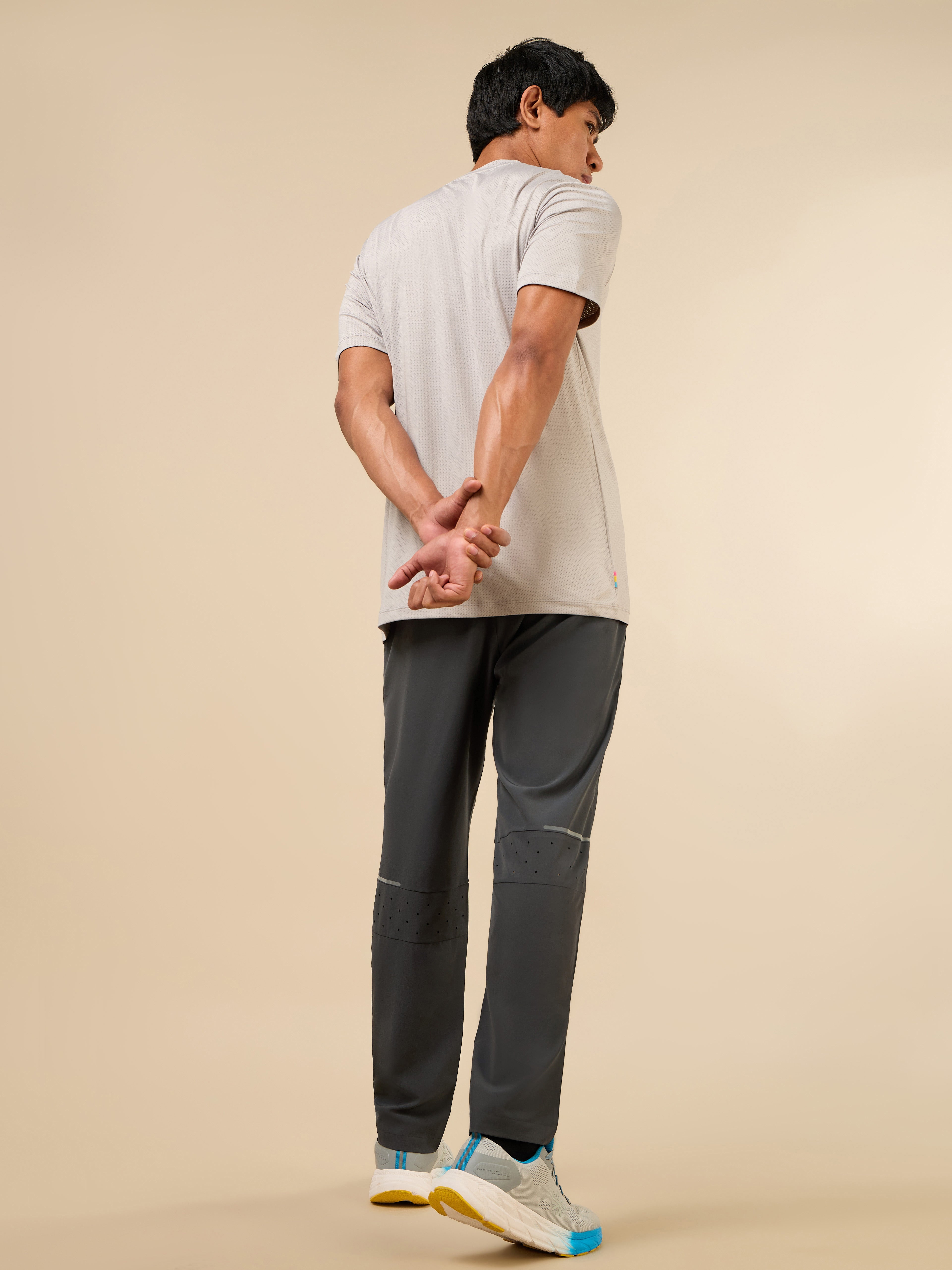 Men's Dark Grey Train Out Premium Trackpants