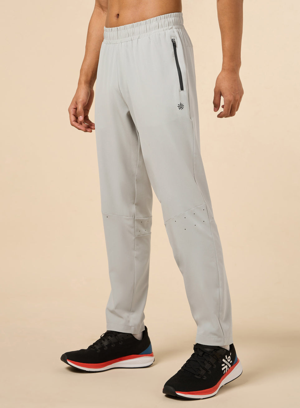 Men's Grey High Flex Training Performance Pants