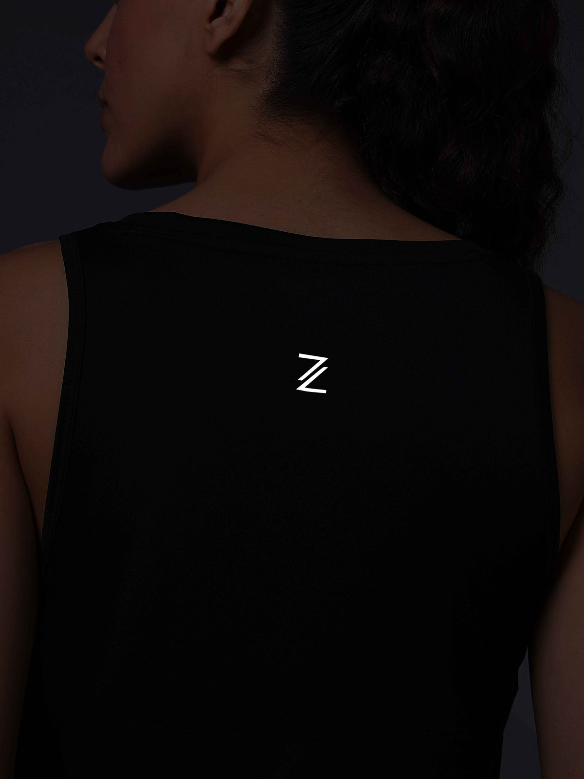 Women's Black Run Forward Tank