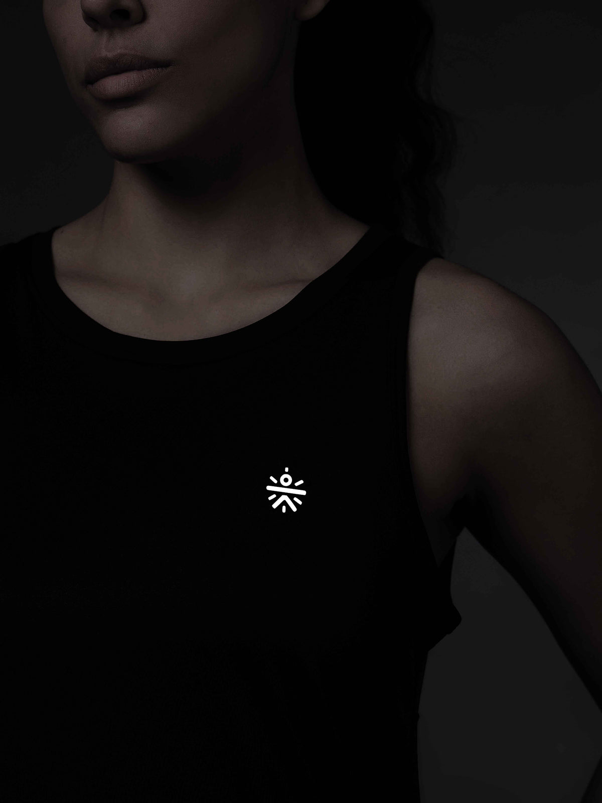 Women's Black Run Forward Tank