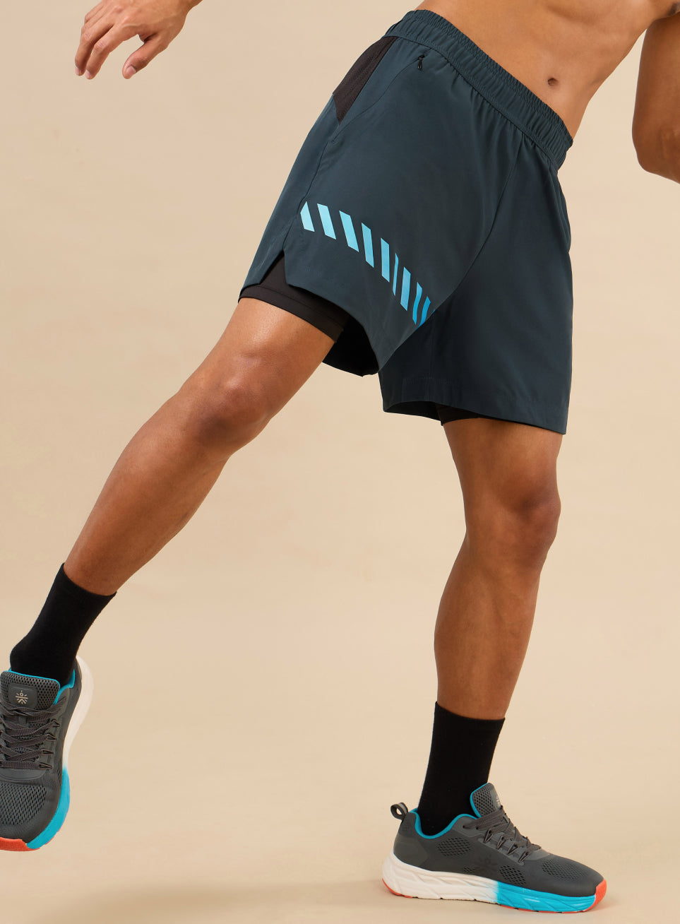 Men's Dopamine Energy Neon Green Training Shorts