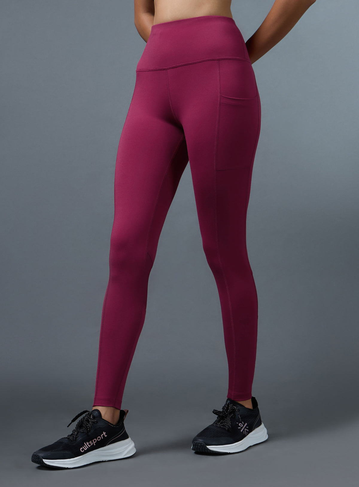 Women's Maroon Ultimate Running Tights