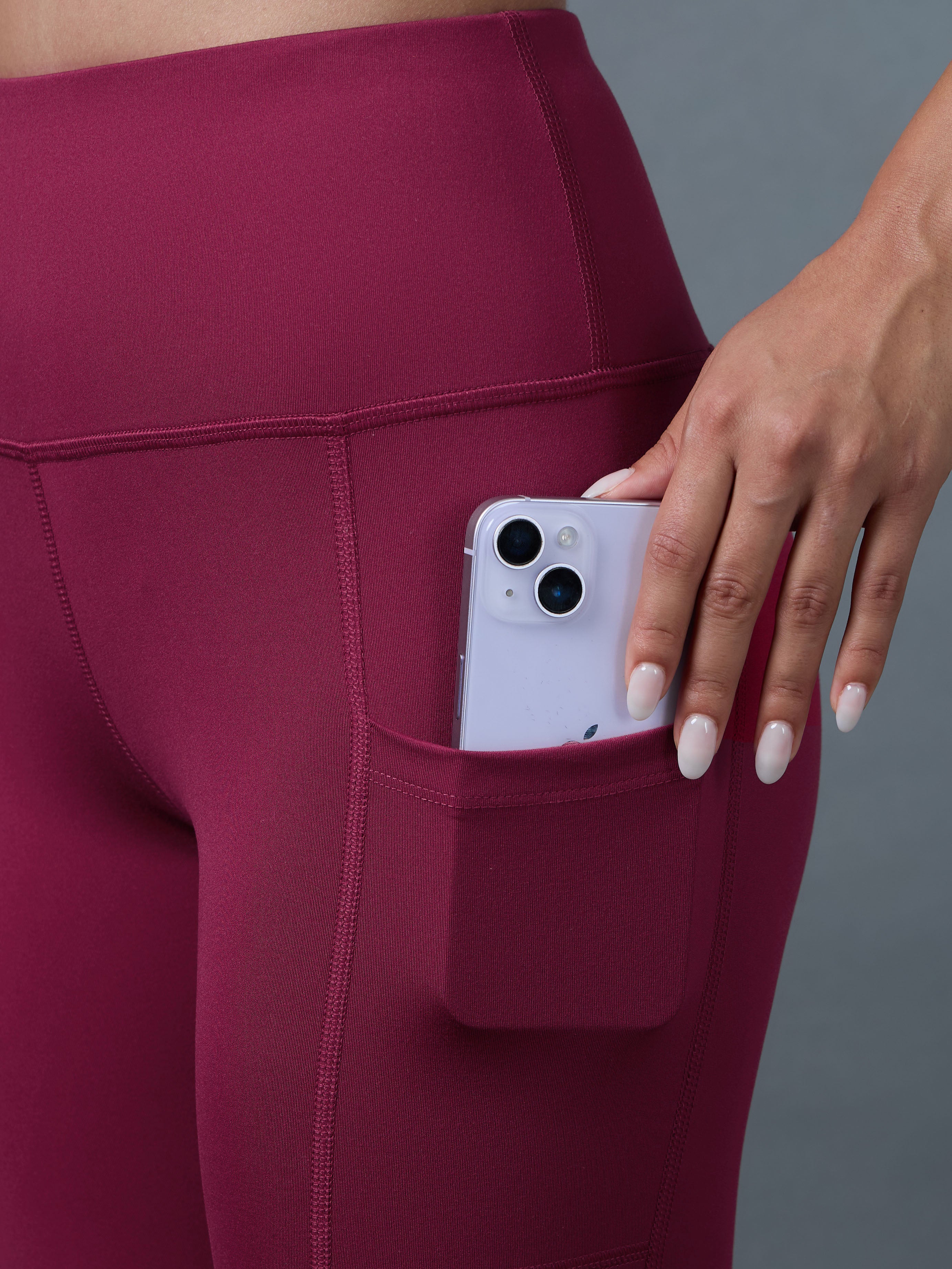 Women's Maroon Ultimate Running Tights