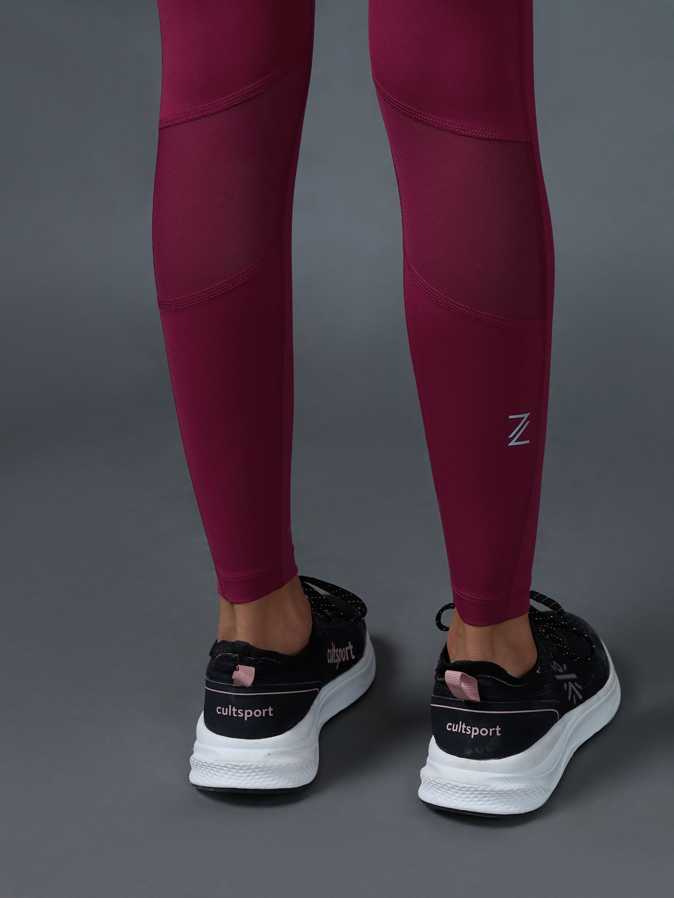 Women's Maroon Ultimate Running Tights