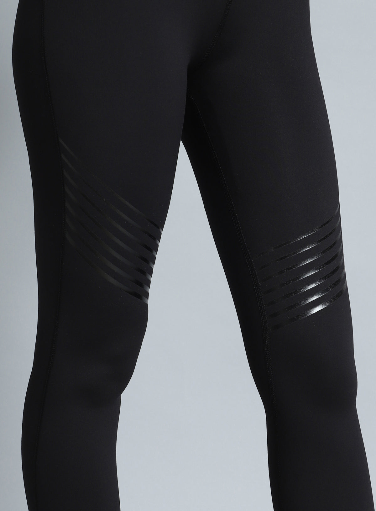 Women's Black Energy Flow Printed COMFlex Tights
