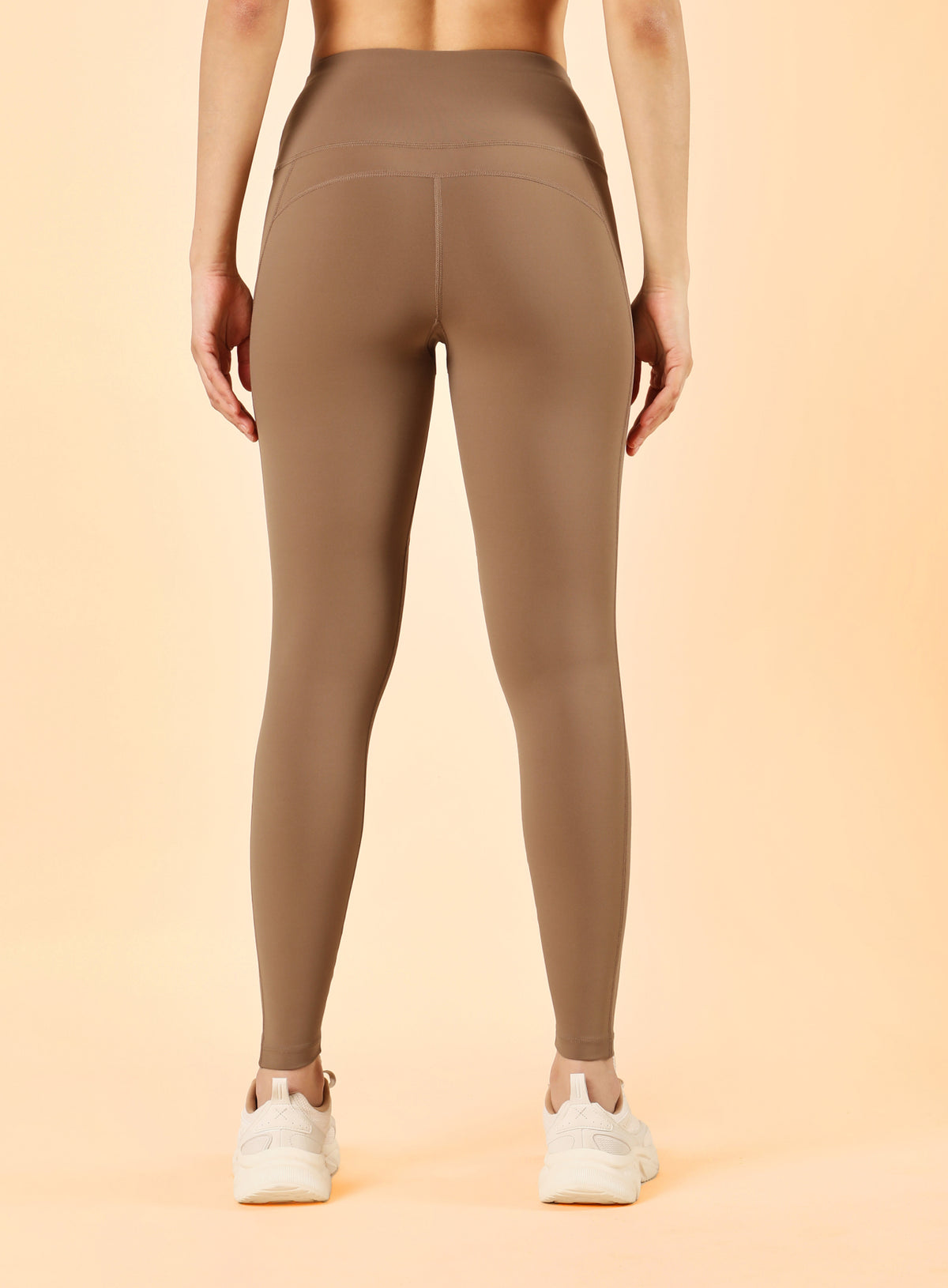 Women's Beige Train In Workout COMFlex Tights