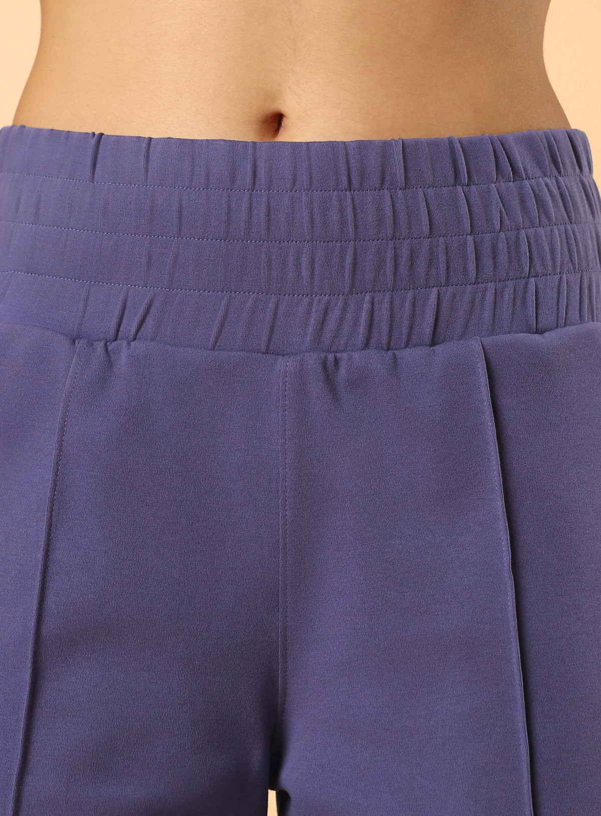 Women's Navy Flex Premium Wide Leg High Waist Pants