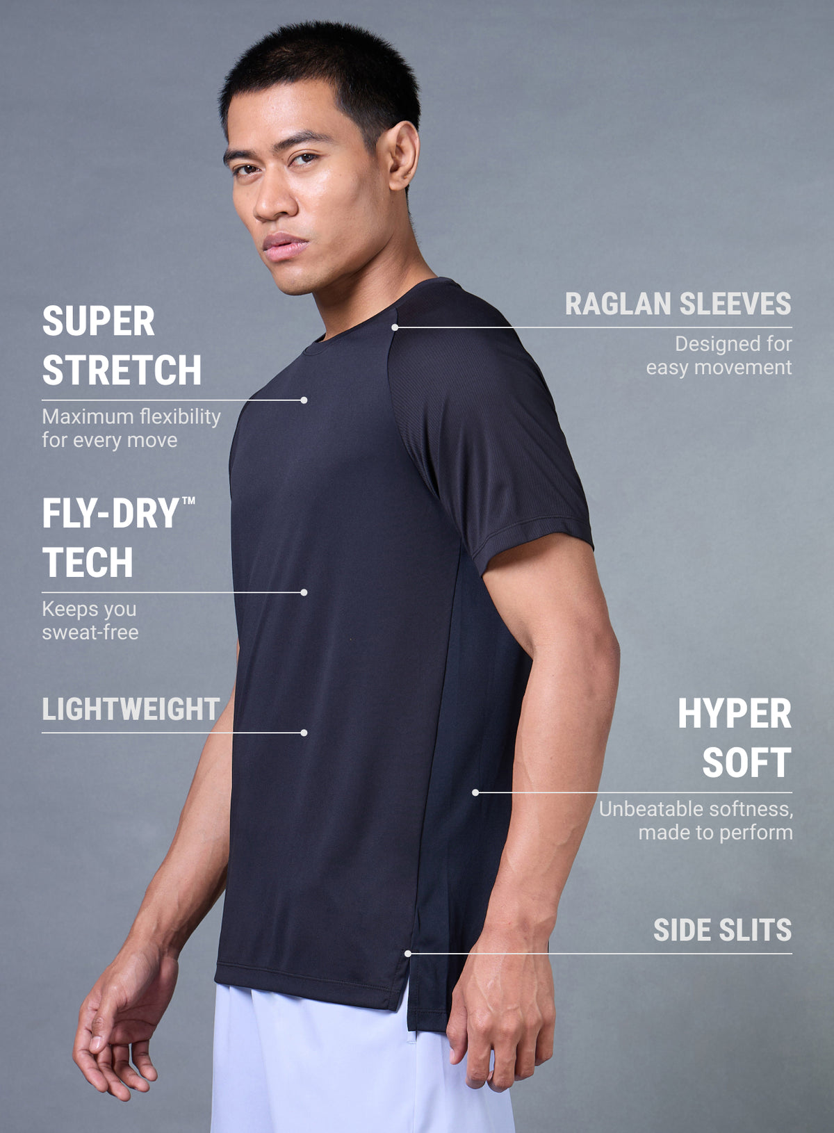 Men's Black Everyday Run T-shirt