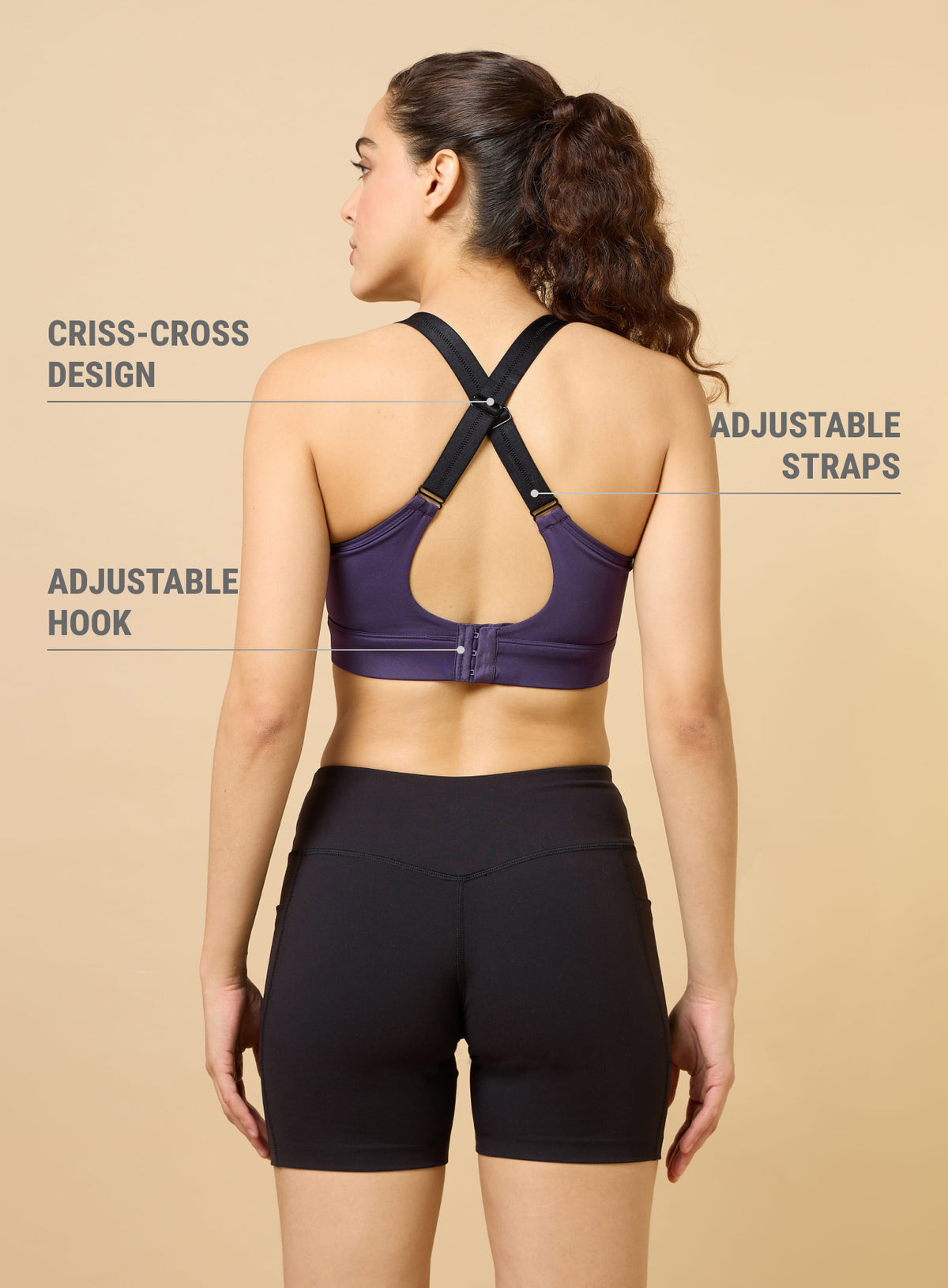 Women's Plum Training Sculpted High Support Bra