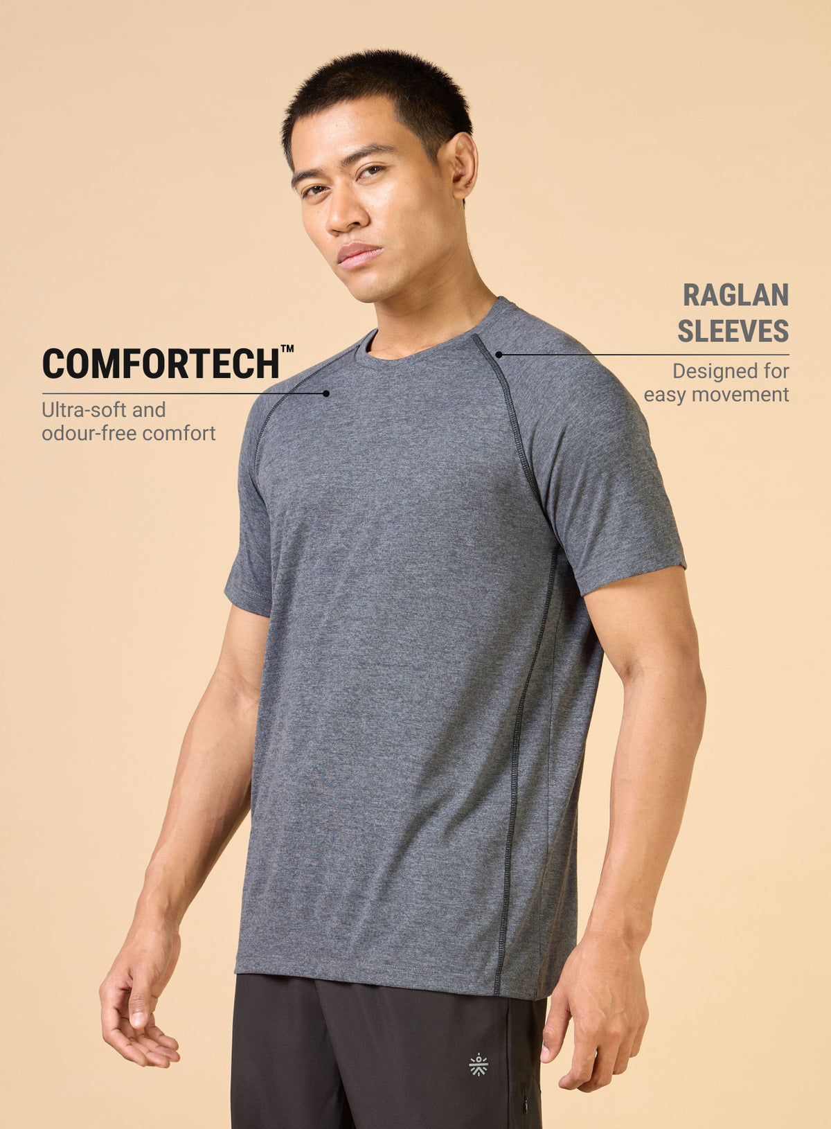 Men's Black Training Sculpted COMFORTech T-shirt