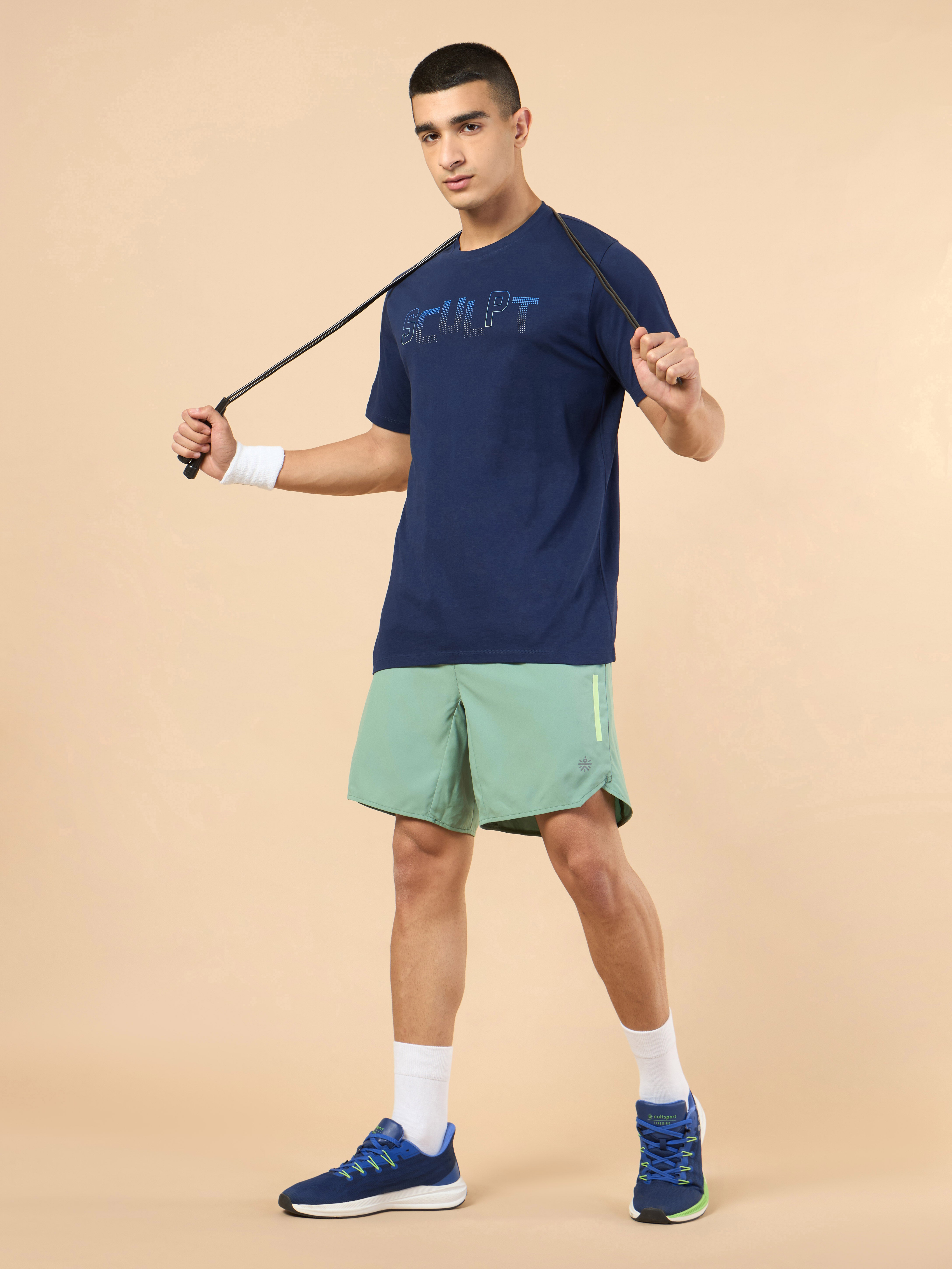 Men's Navy Sculpt Graphic T-shirt