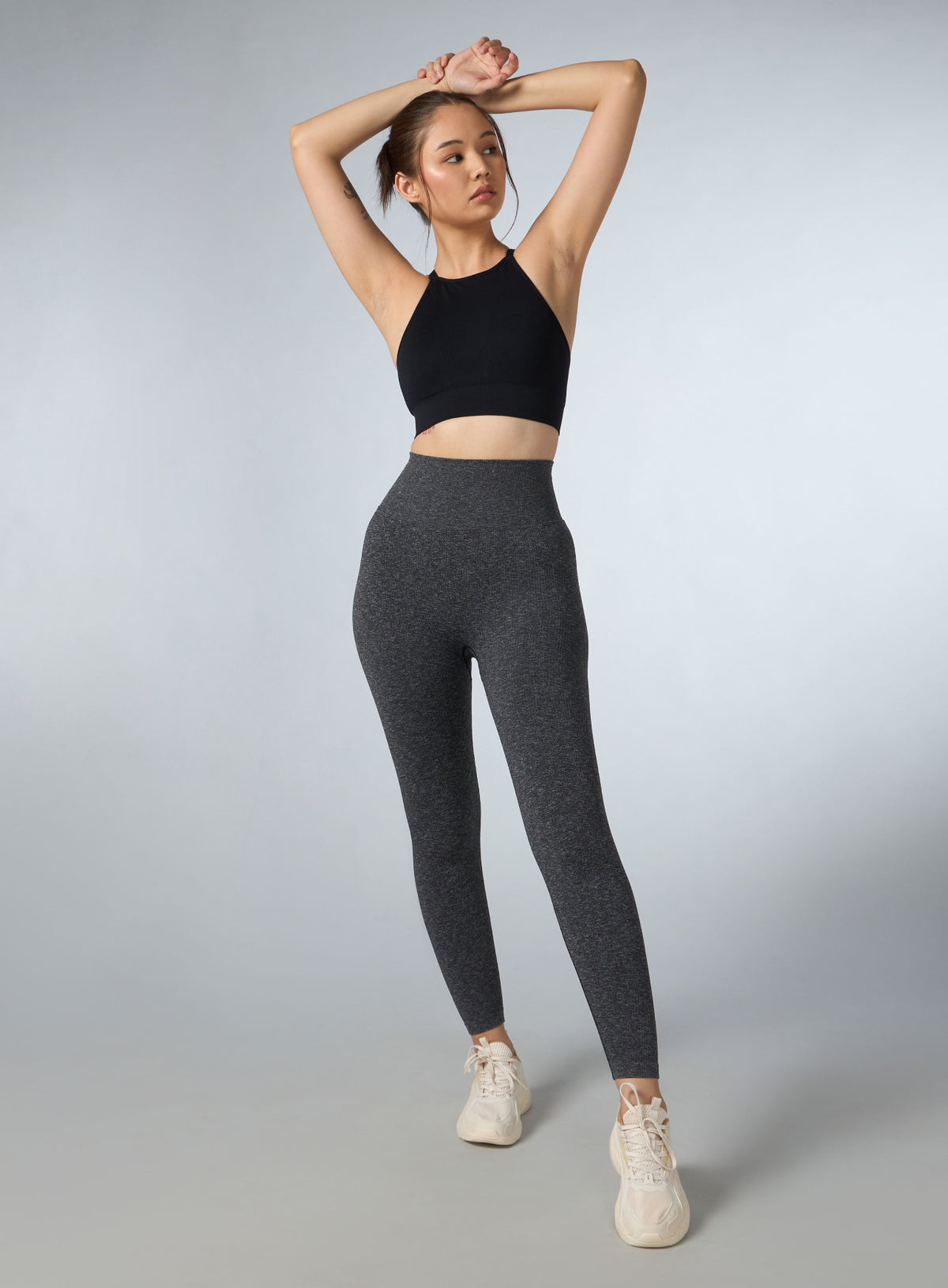 Women's Black Kinetic Seamless Tights