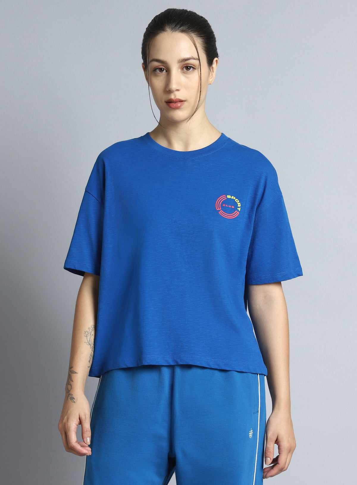 Women's Blue Sports Club T-shirt