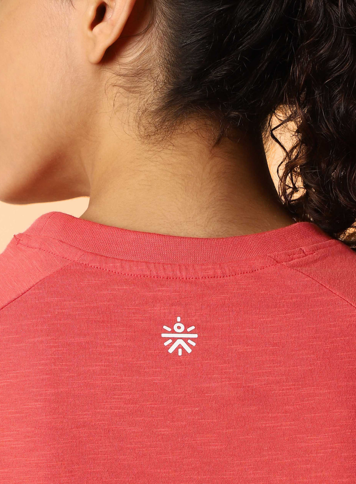 Women's Orange Club Boxy Crop fit T-shirt