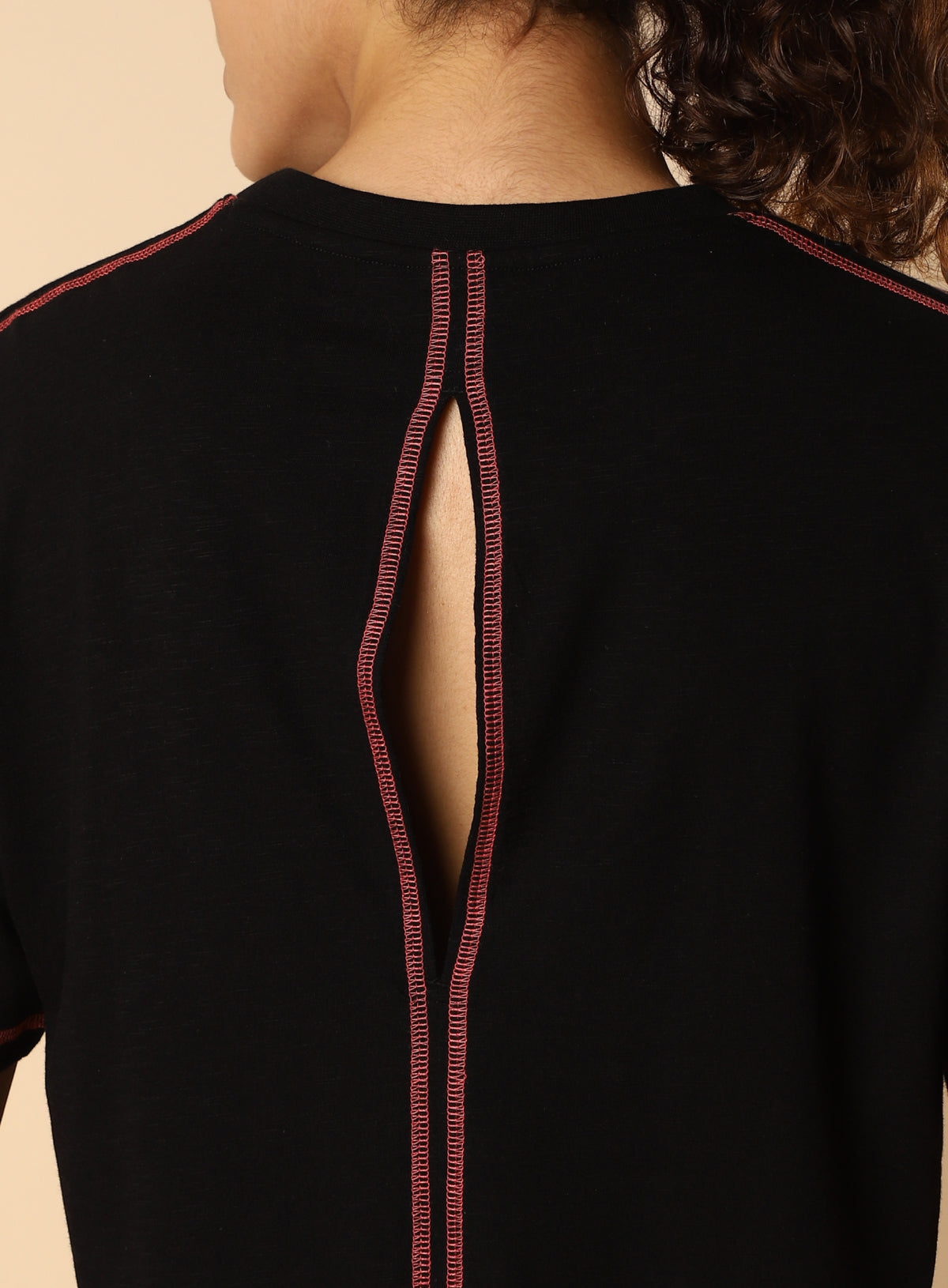 Women's Black Unity Boxy Crop fit Top