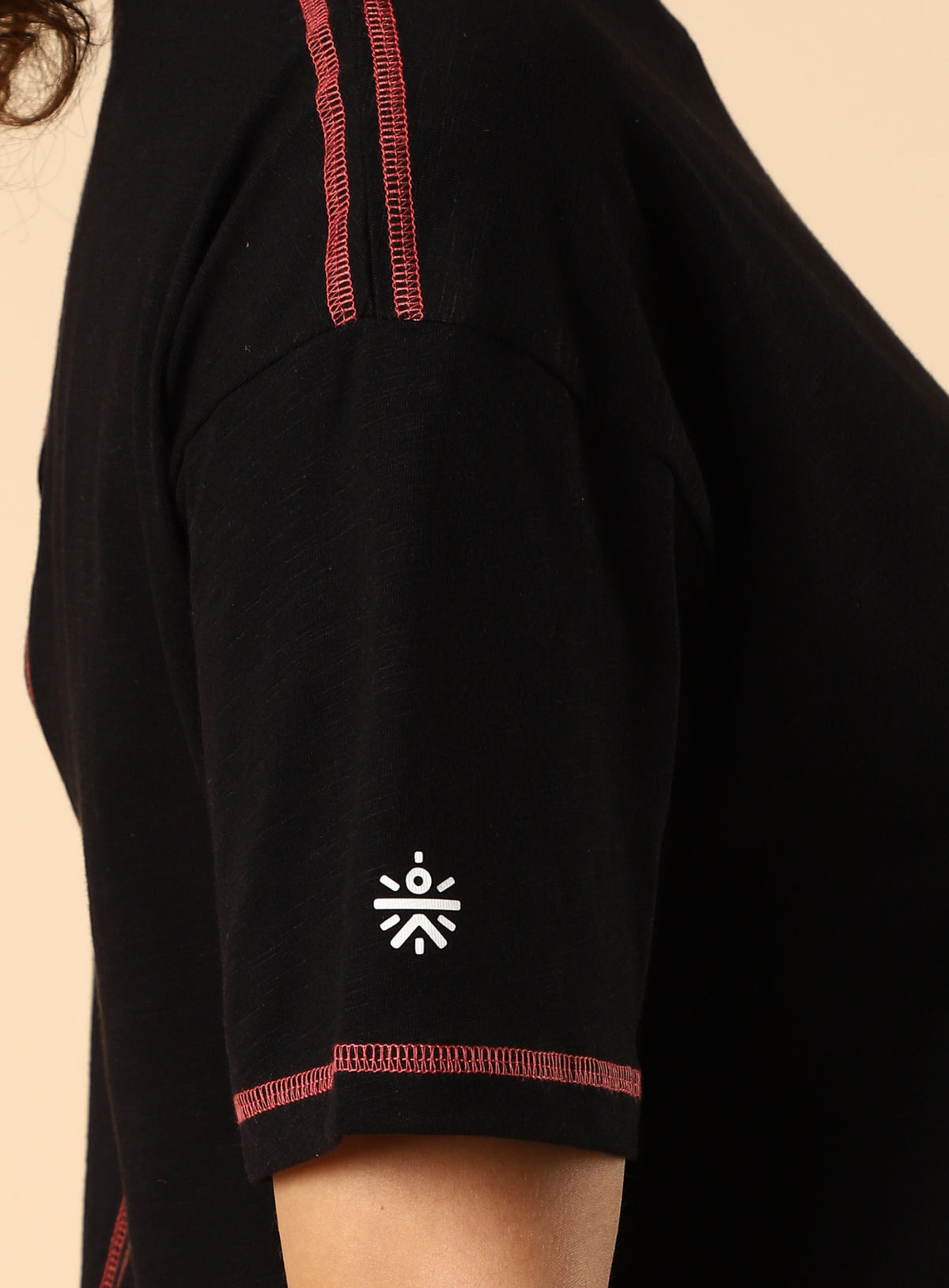 Women's Black Unity Boxy Crop fit Top