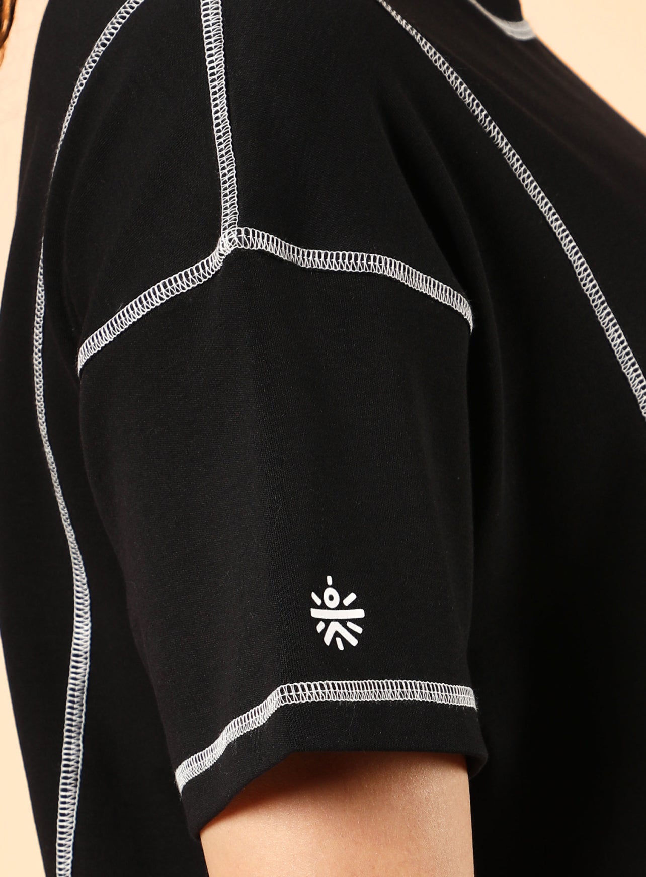 Women's Black Community Sports Relaxed fit T-shirt