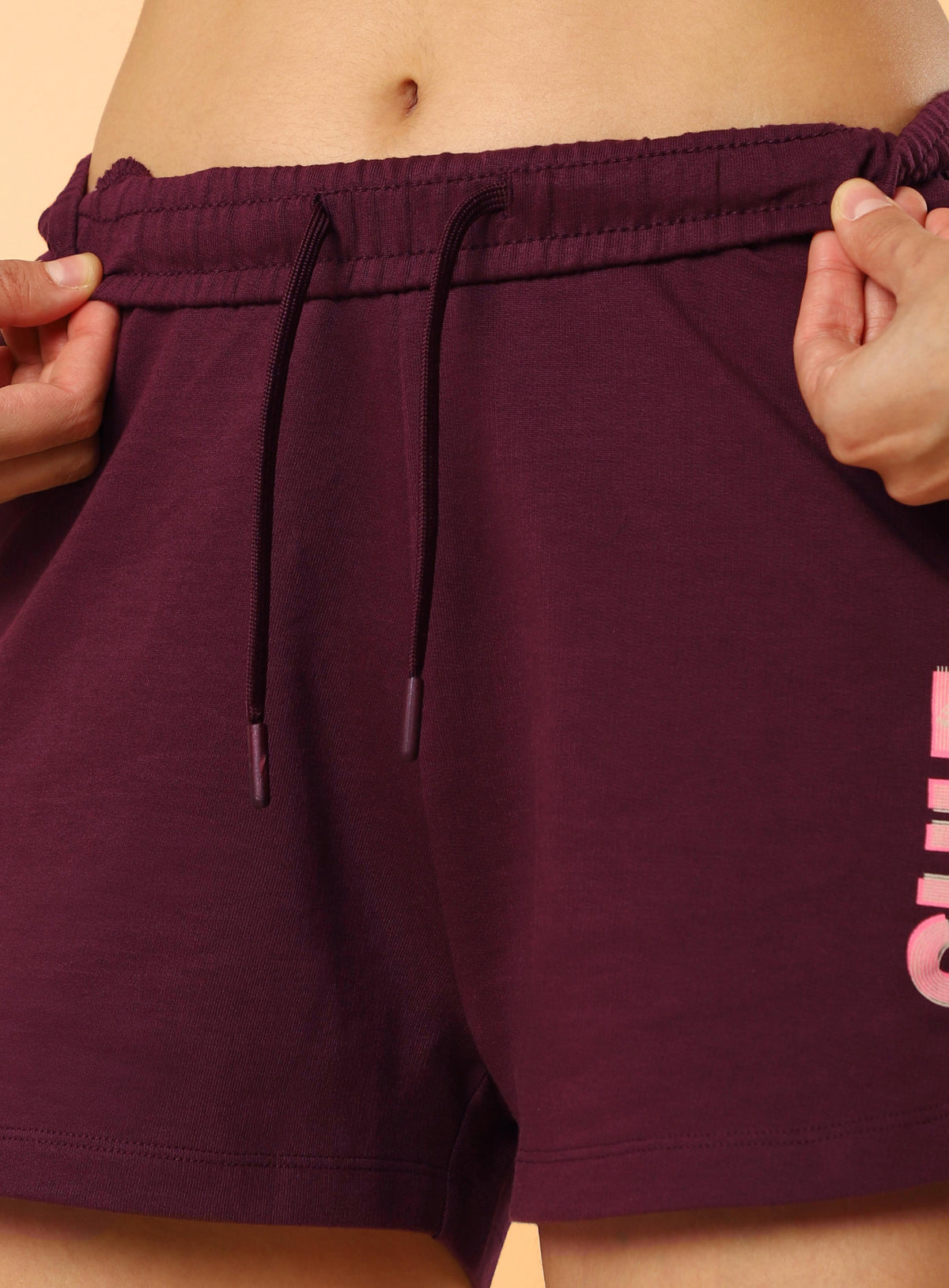 Women's Maroon Club Brand Carrier Shorts