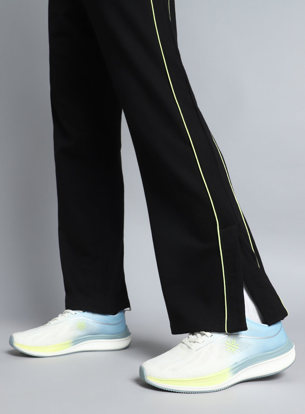 Women's Black Community Straight Trackpants