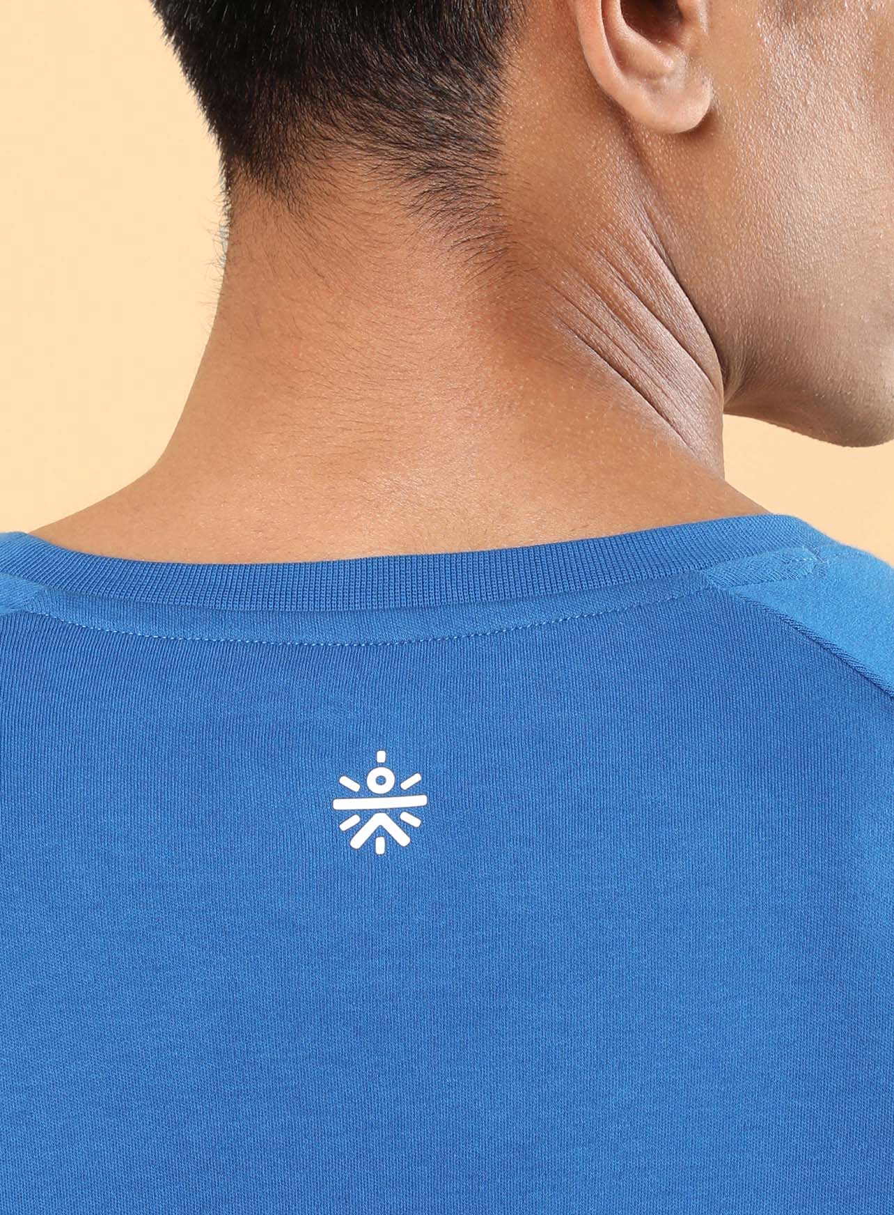 Men's Blue Sports Fan Relaxed fit T-shirt